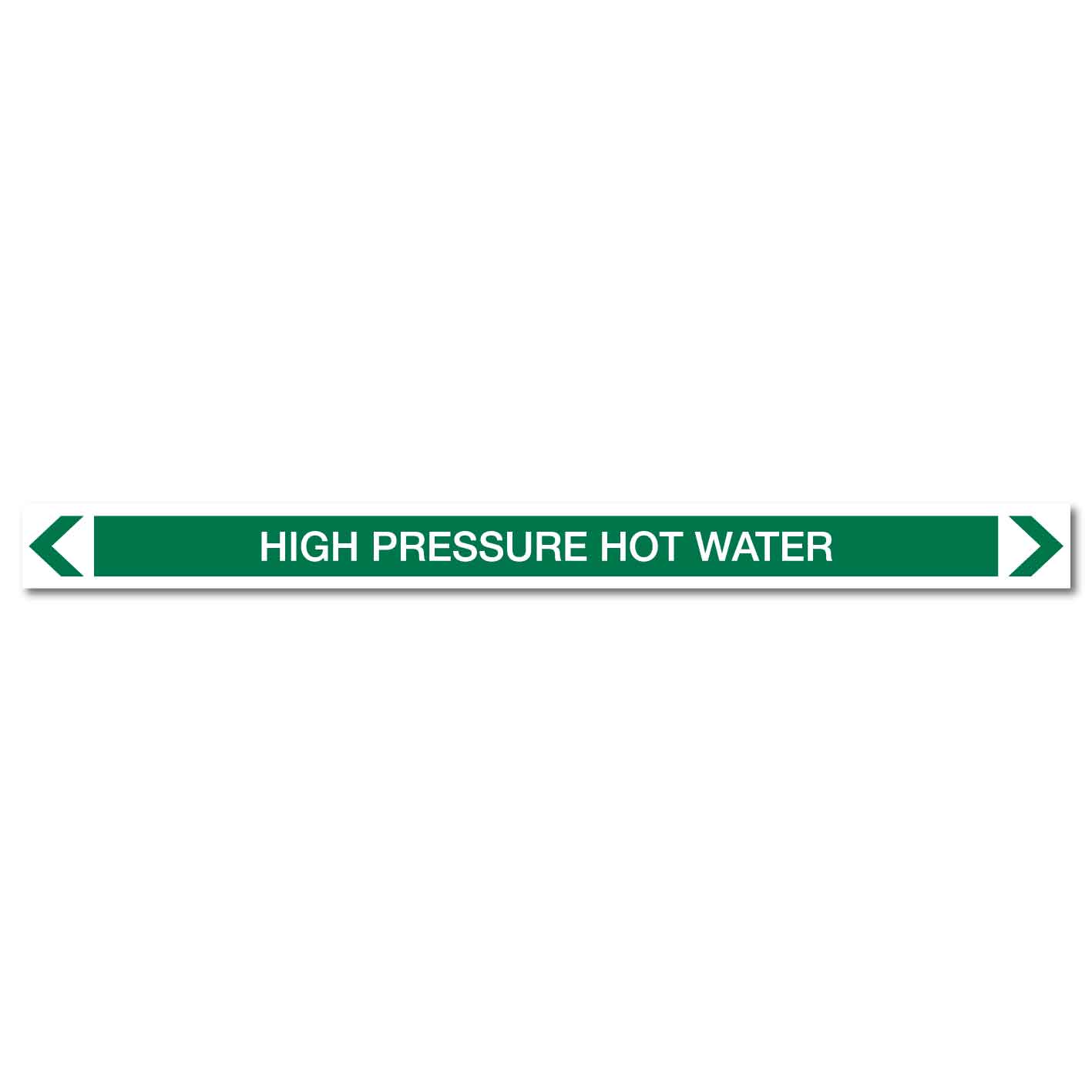 Water - High Pressure Hot Water - Pipe Marker Sticker - New Signs