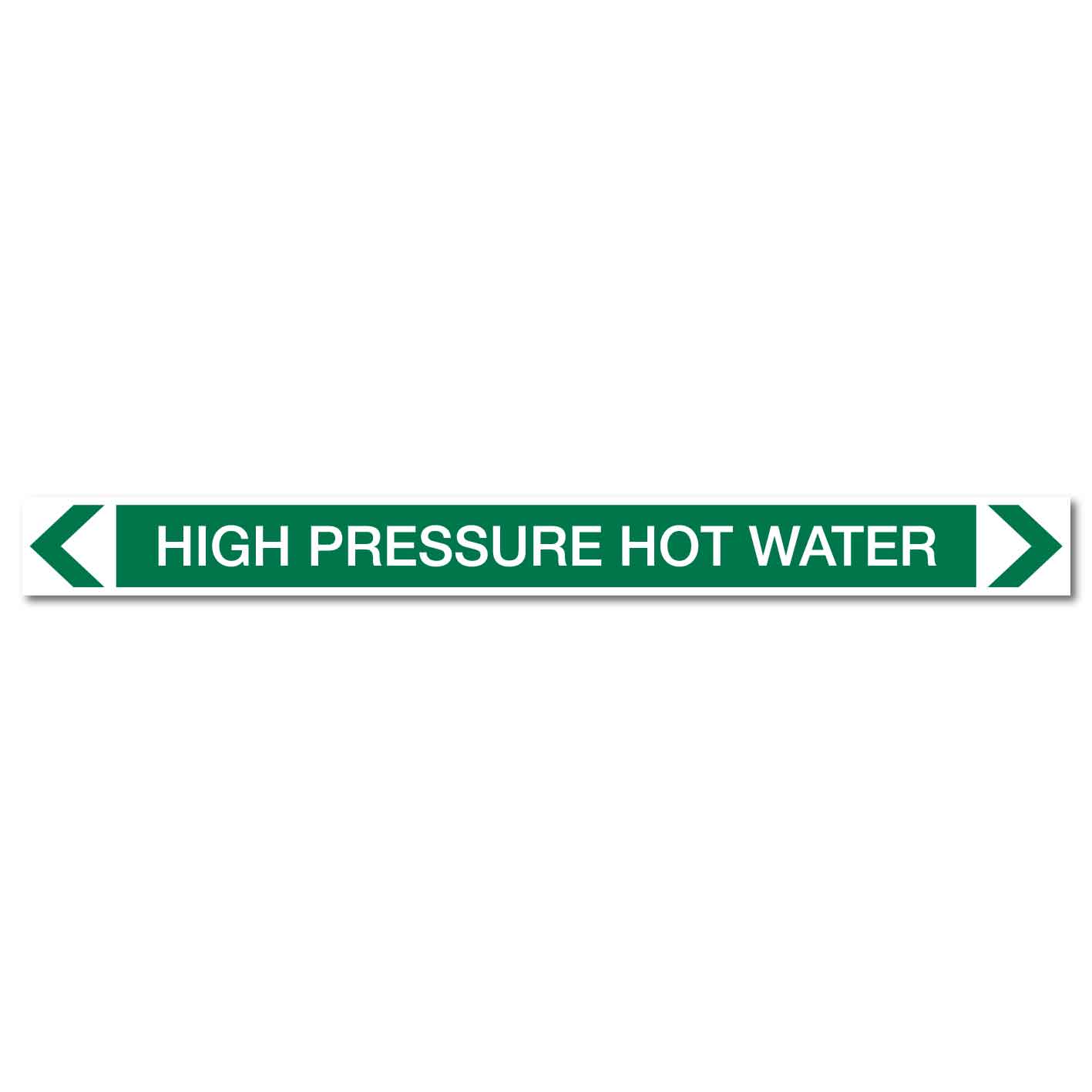 Water - High Pressure Hot Water - Pipe Marker Sticker - New Signs