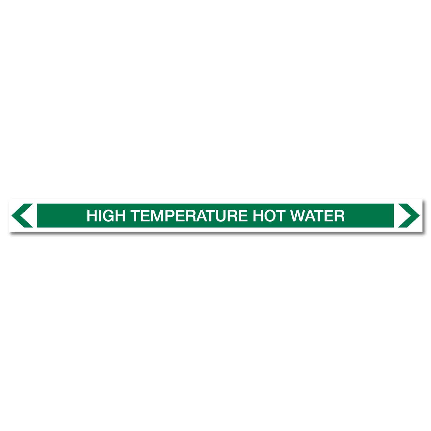 Water - High Temperature Hot Water - Pipe Marker Sticker - New Signs