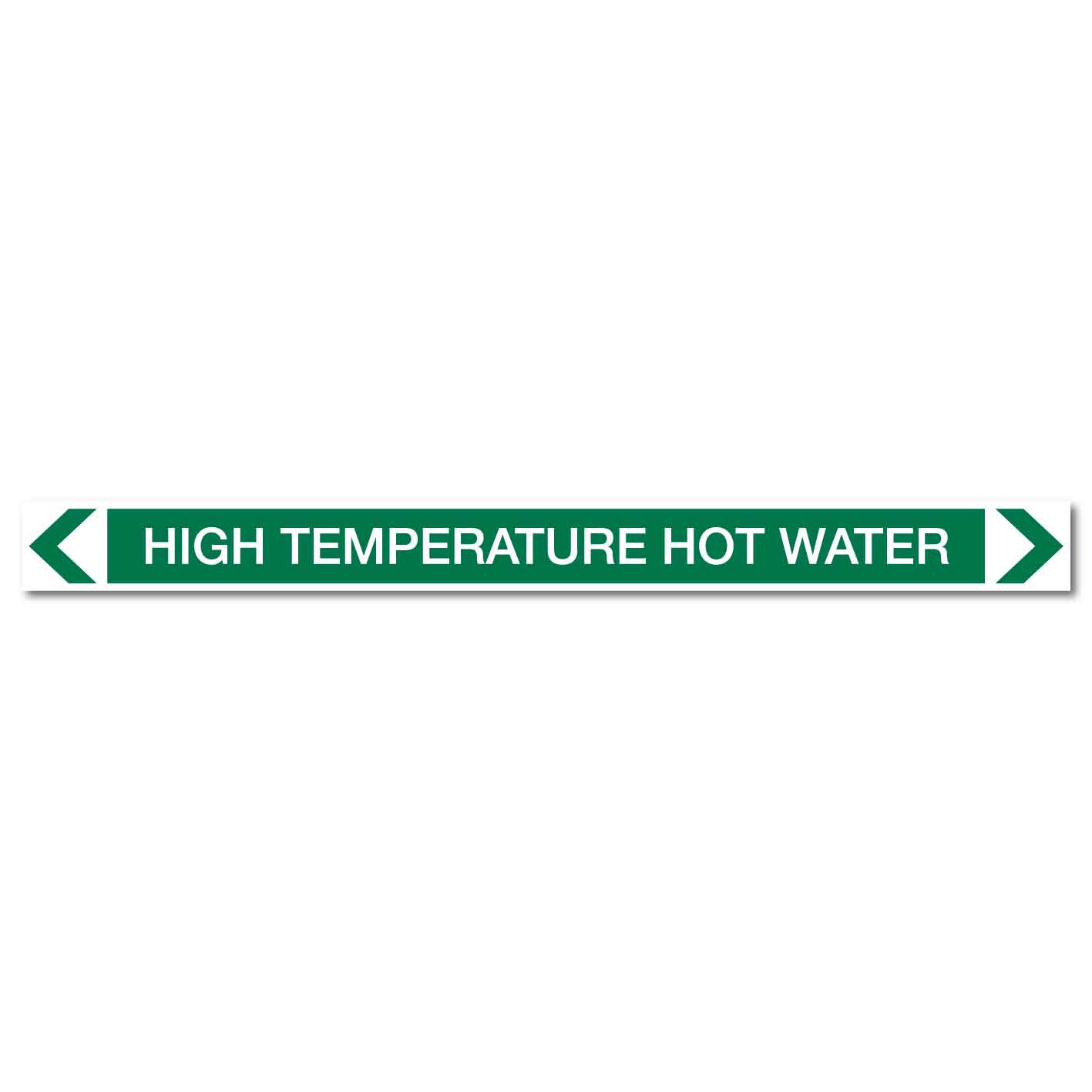Water - High Temperature Hot Water - Pipe Marker Sticker - New Signs