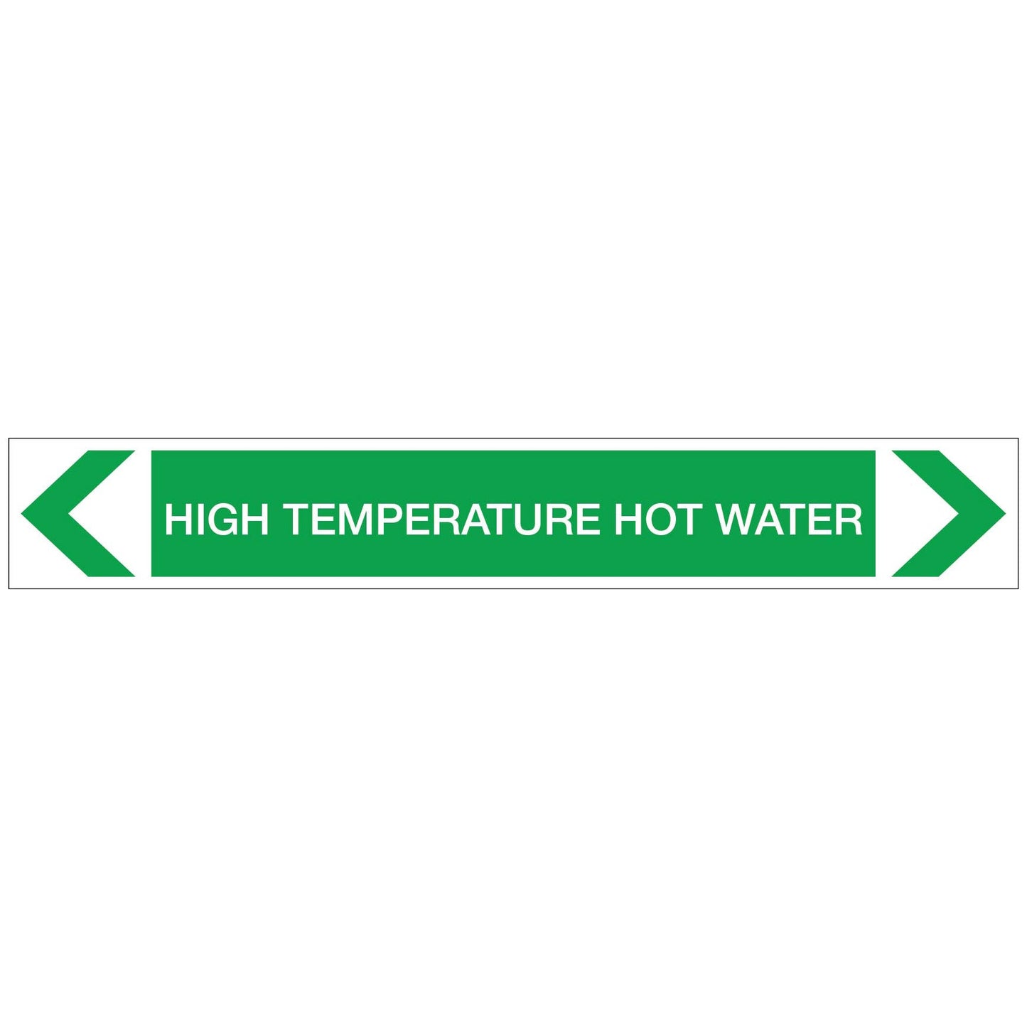 Water - High Temperature Hot Water - Pipe Marker Sticker - New Signs