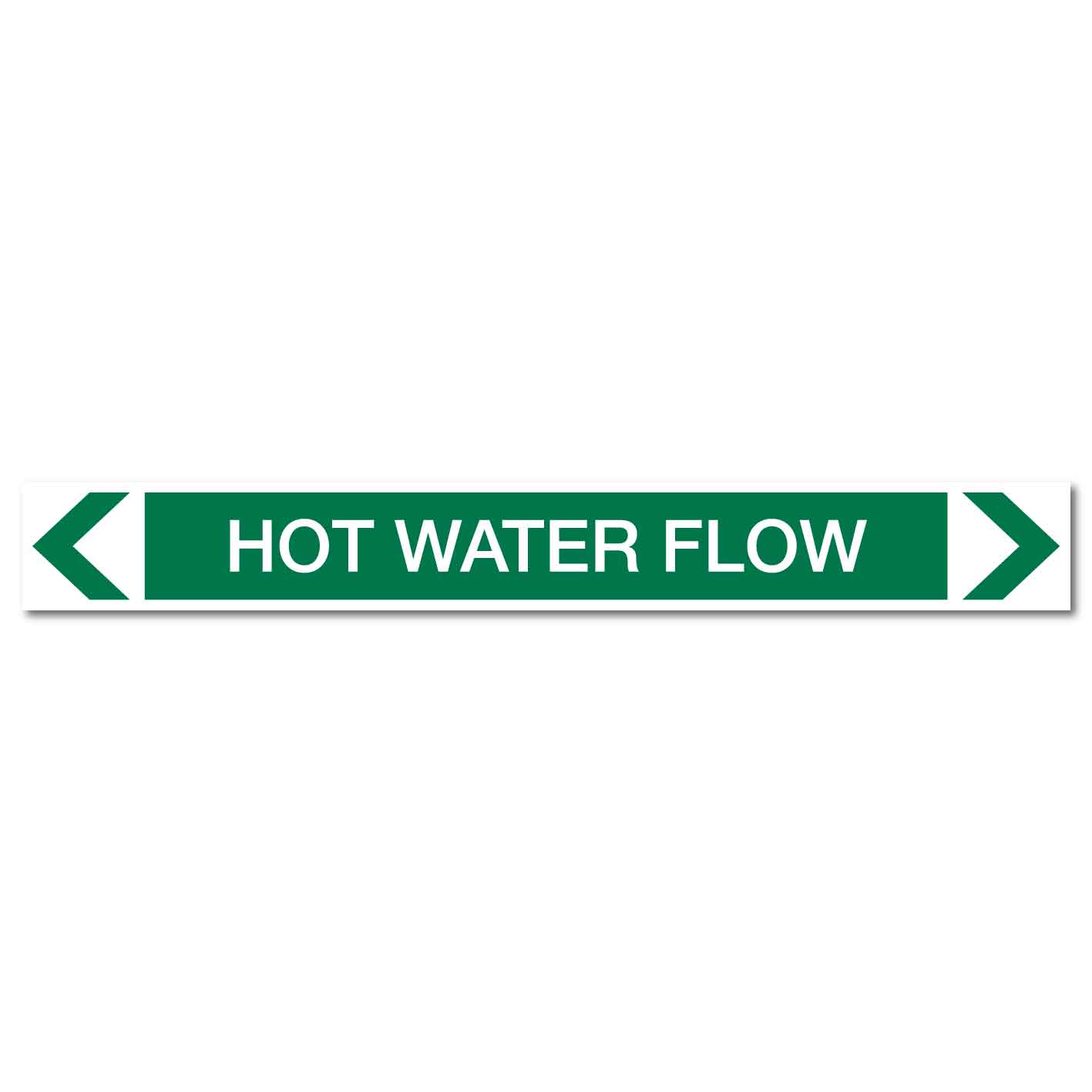 Water - Hot Water Flow - Pipe Marker Sticker - New Signs