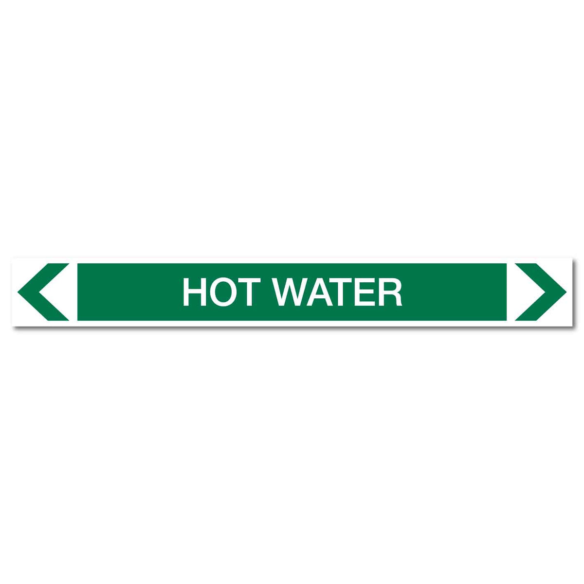 Water - Hot Water - Pipe Marker Sticker - New Signs