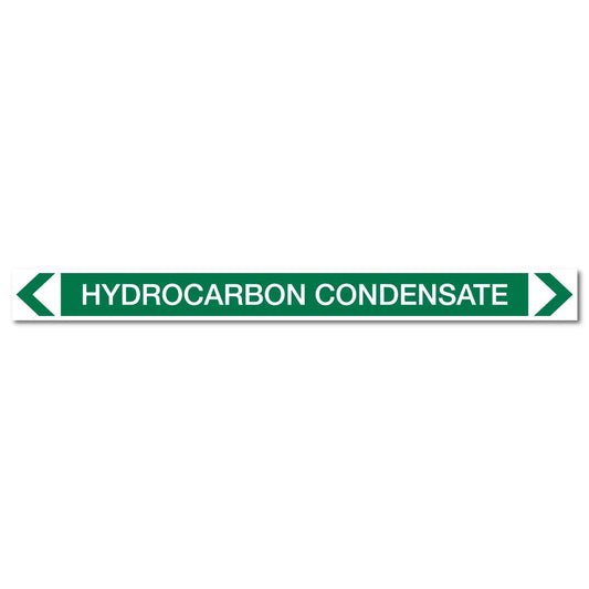 Water - Hydrocarbon Condensate - Pipe Marker Sticker - New Signs
