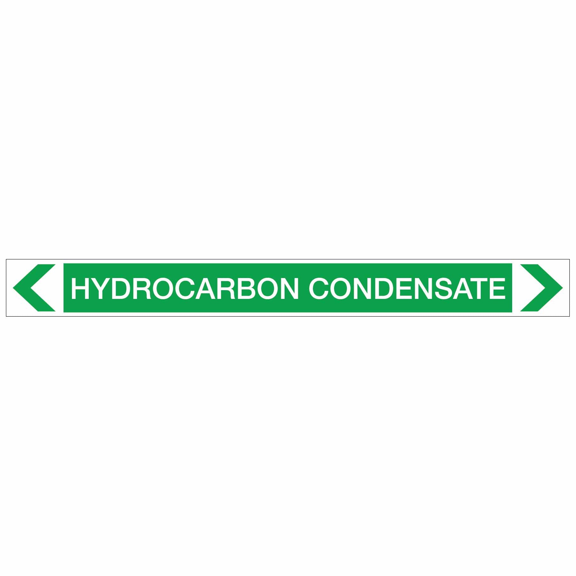 Water - Hydrocarbon Condensate - Pipe Marker Sticker - New Signs
