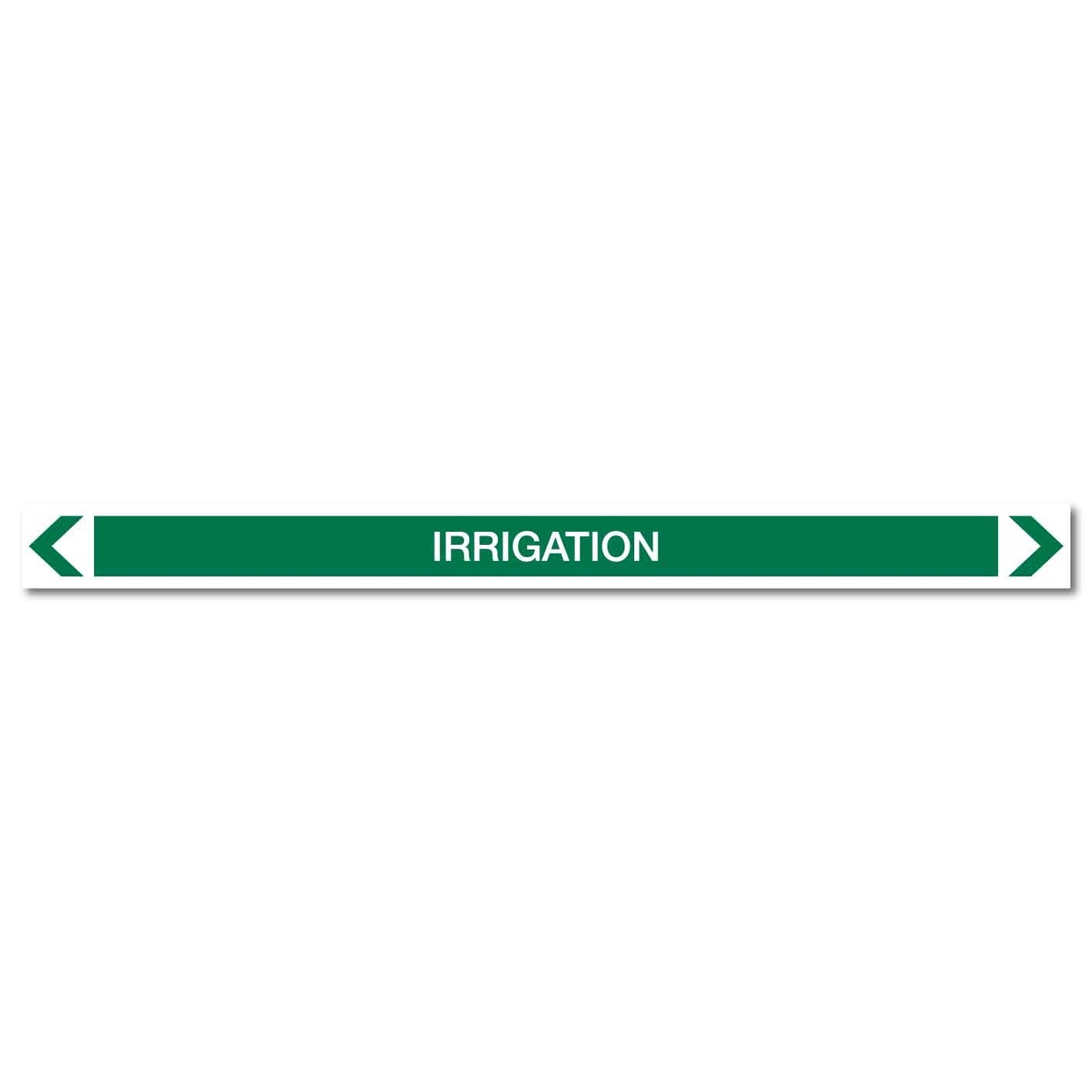 Water - Irrigation - Pipe Marker Sticker - New Signs