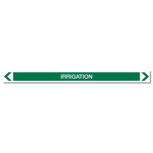 Water - Irrigation - Pipe Marker Sticker – New Signs