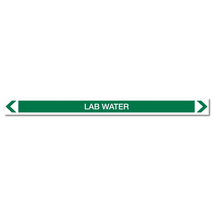 Water - Lab Water - Pipe Marker Sticker – New Signs