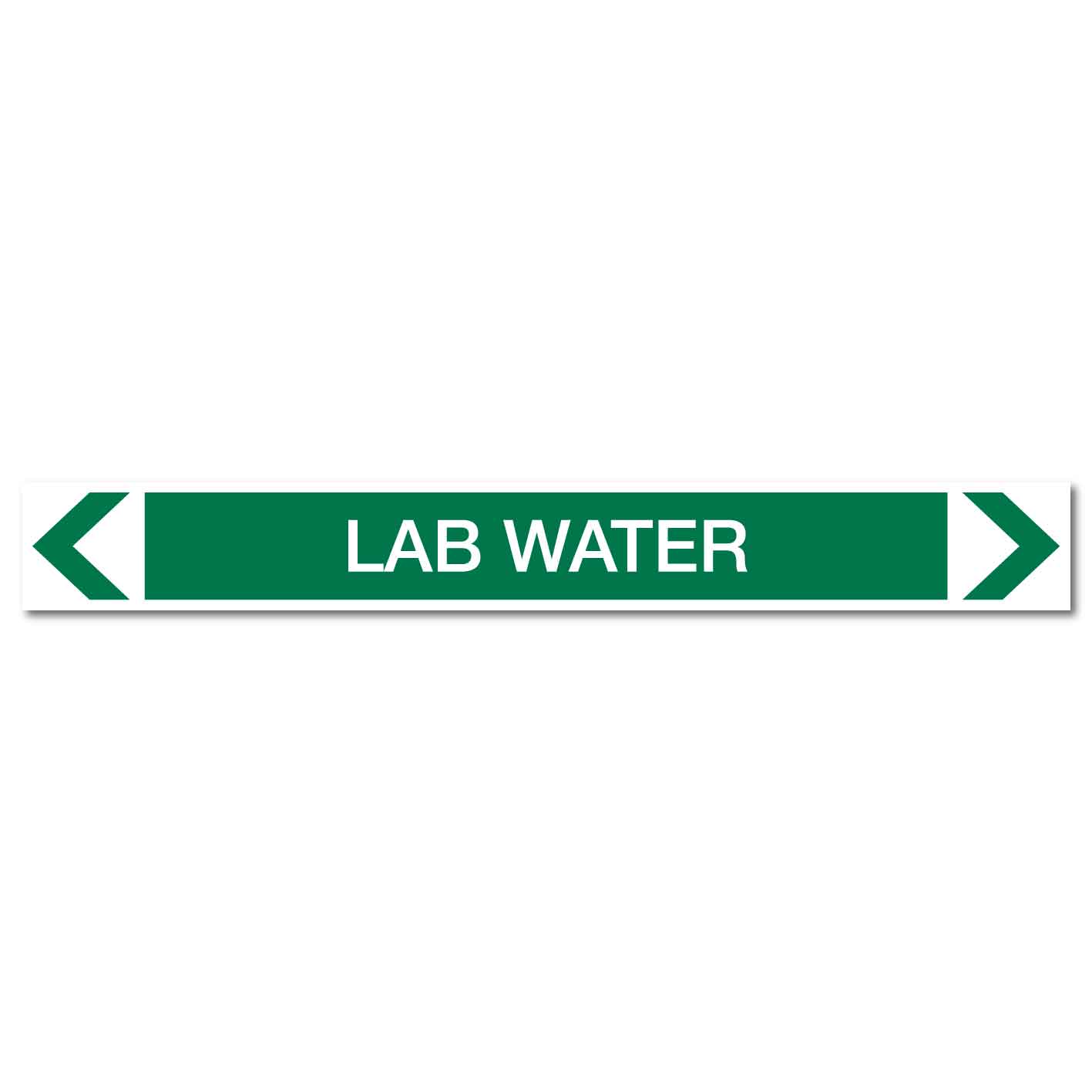 Water - Lab Water - Pipe Marker Sticker - New Signs