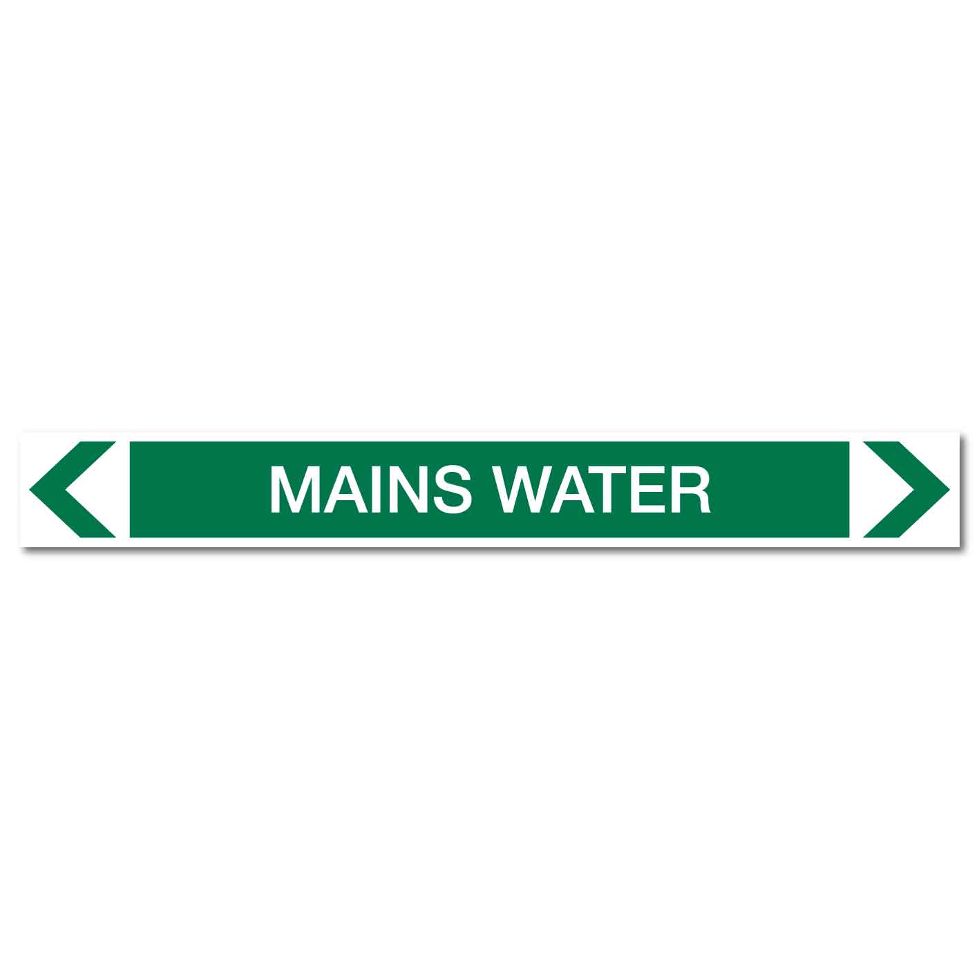 Water - Mains Water - Pipe Marker Sticker - New Signs
