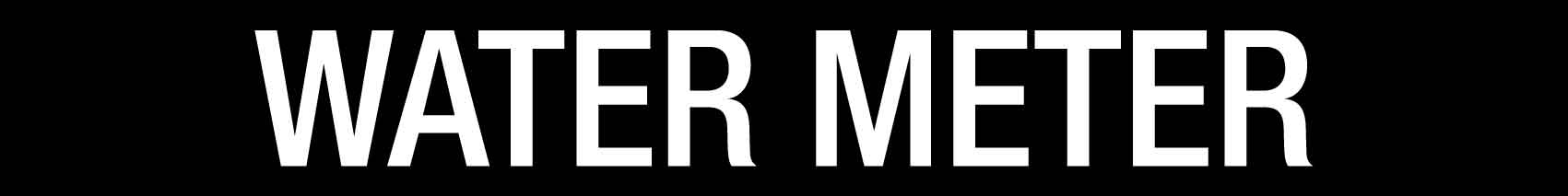 Water Meter - Statutory Sign - New Signs