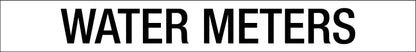 Water Meter - Statutory Sign - New Signs