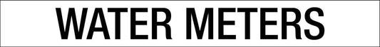 Water Meter - Statutory Sign - New Signs