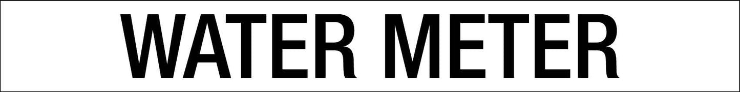 Water Meters - Statutory Sign - New Signs
