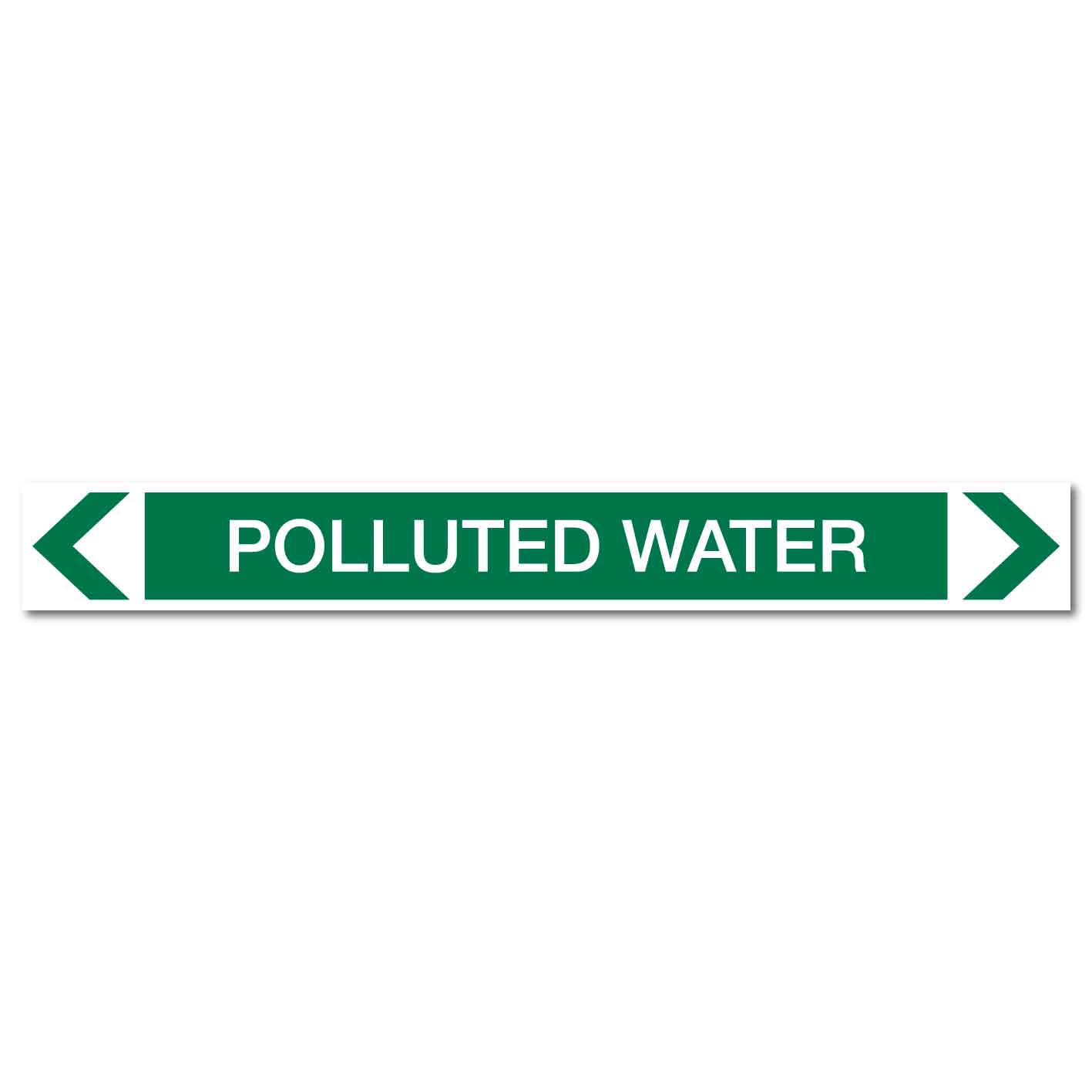 Water - Polluted Water - Pipe Marker Sticker - New Signs