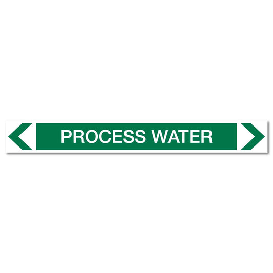 Water - Process Water - Pipe Marker Sticker - New Signs