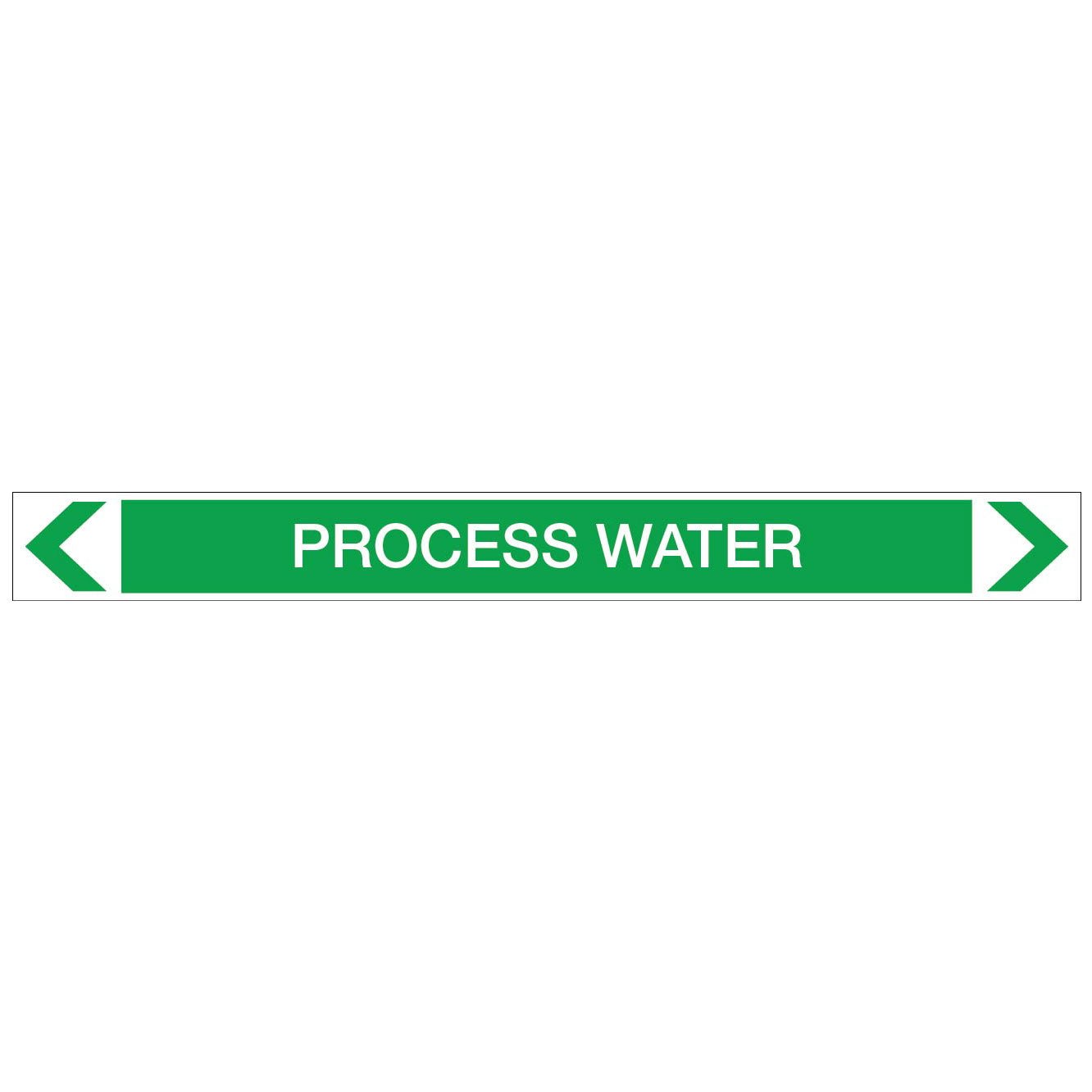 Water - Process Water - Pipe Marker Sticker - New Signs