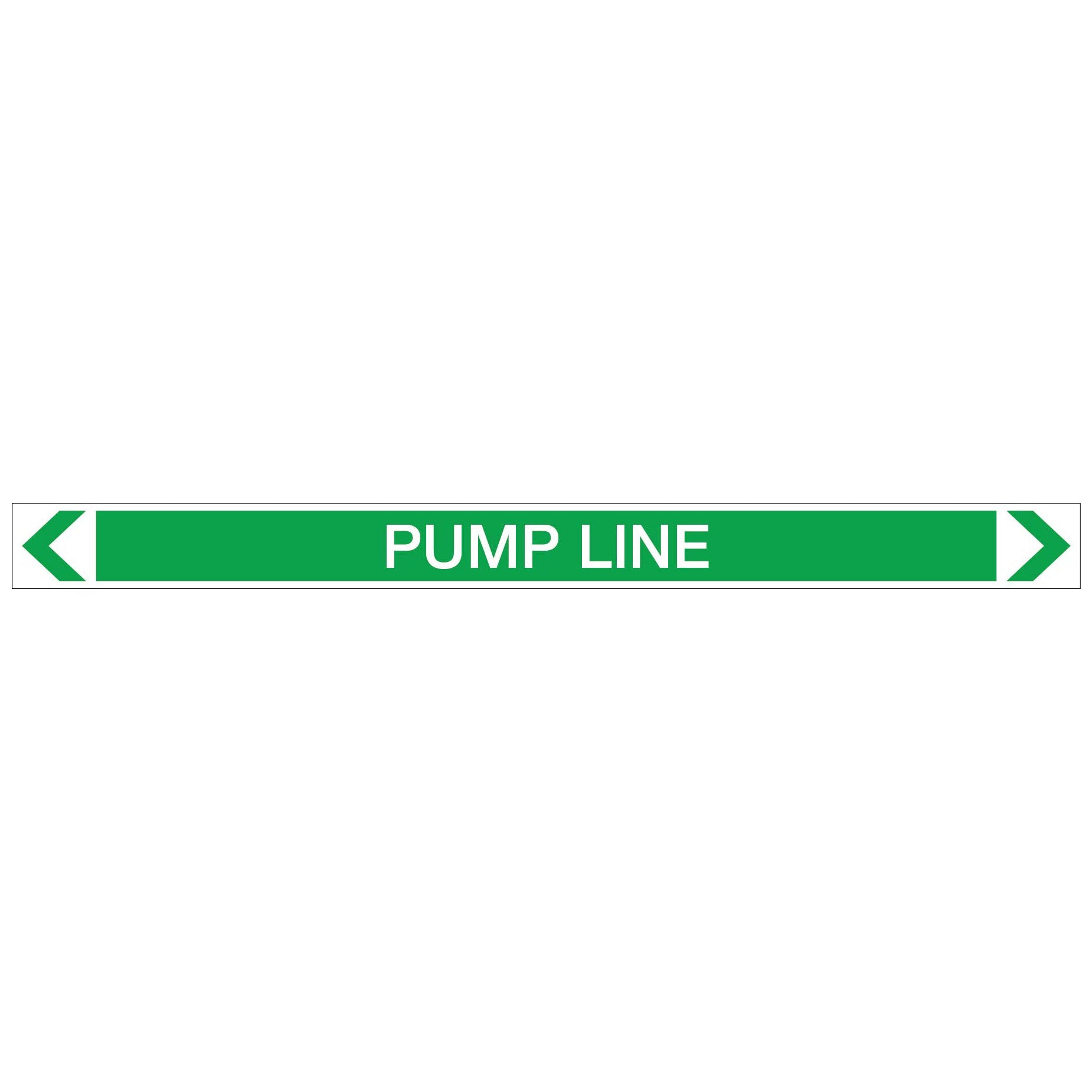 Water - Pump Line - Pipe Marker Sticker - New Signs