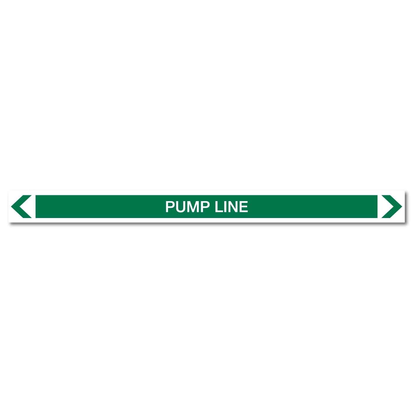 Water - Pump Line - Pipe Marker Sticker - New Signs