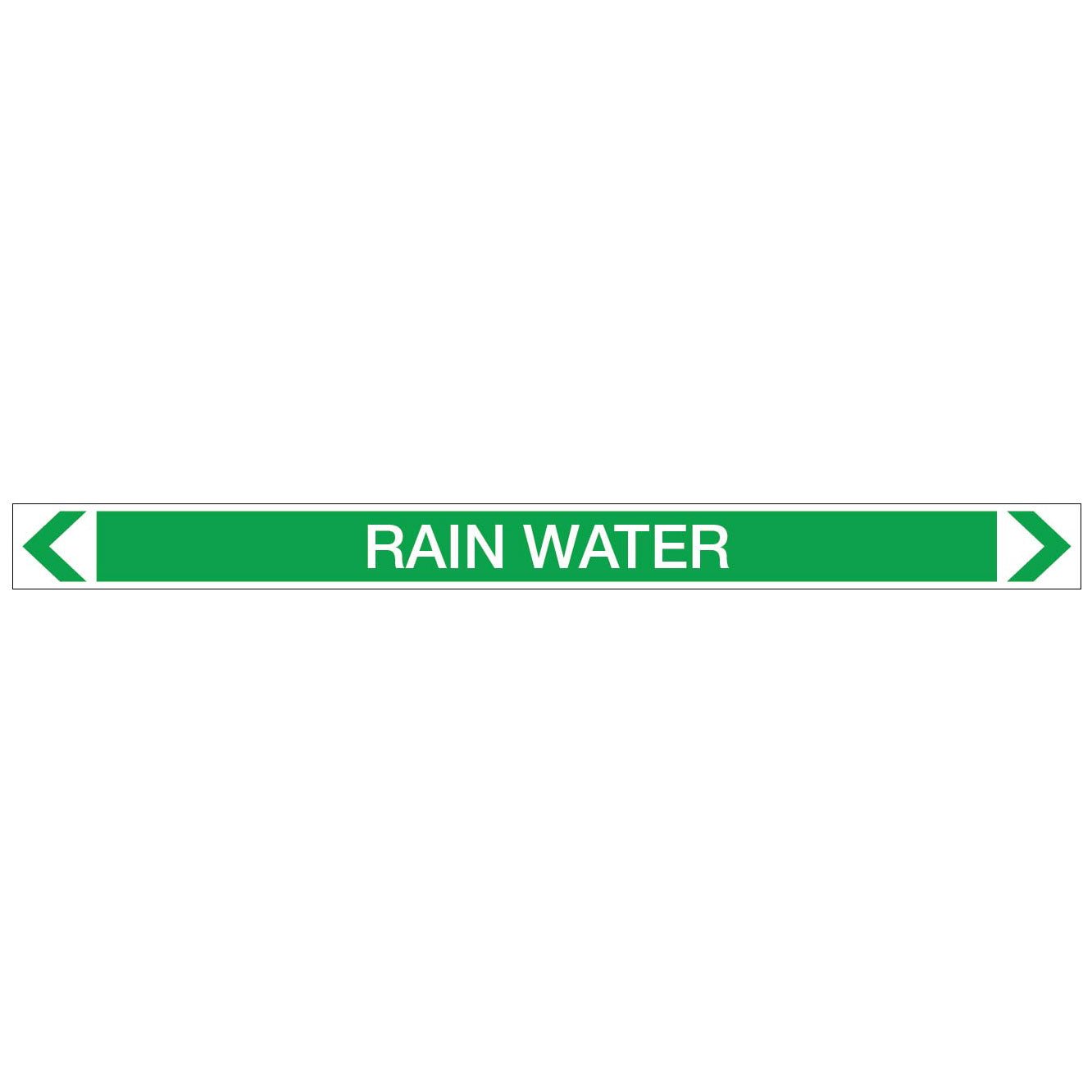 Water - Rain Water - Pipe Marker Sticker - New Signs
