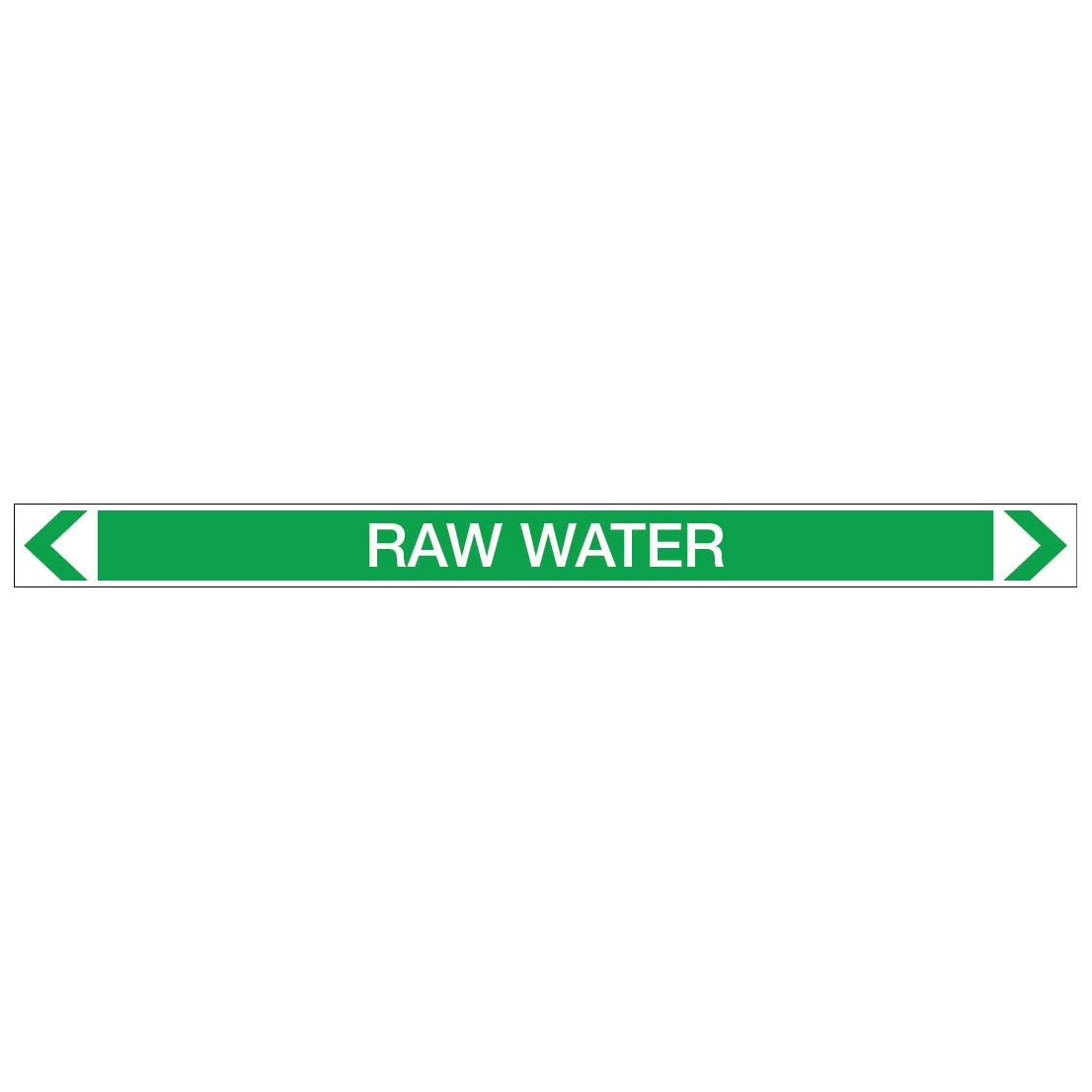 Water - Raw Water - Pipe Marker Sticker - New Signs