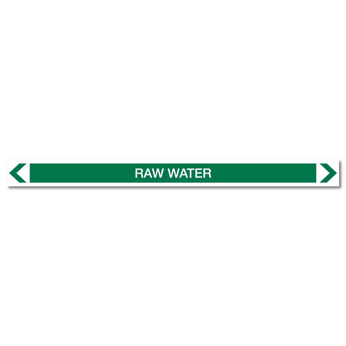 Water - Raw Water - Pipe Marker Sticker – New Signs