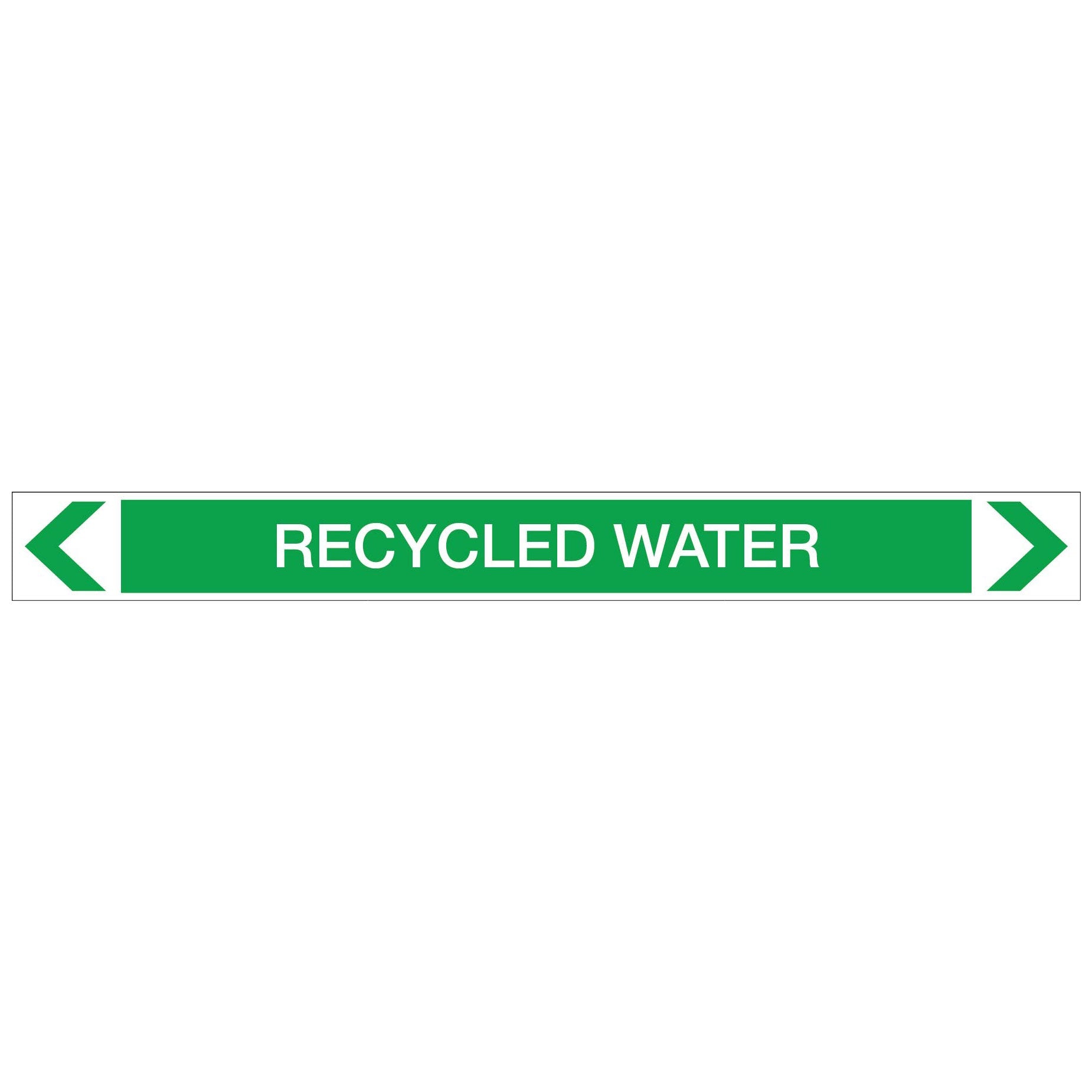 Water - Recycled Water - Pipe Marker Sticker - New Signs