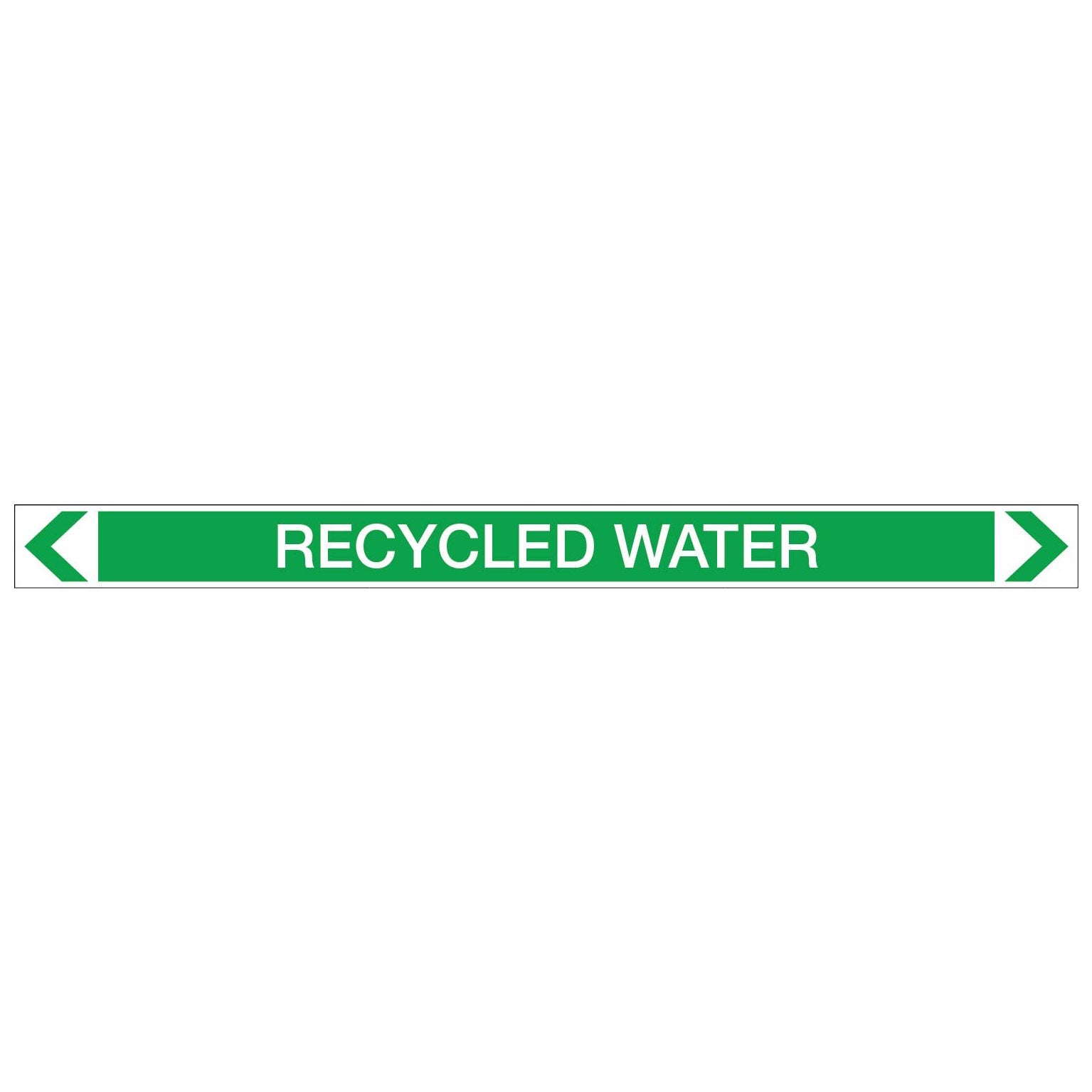 Water - Recycled Water - Pipe Marker Sticker - New Signs