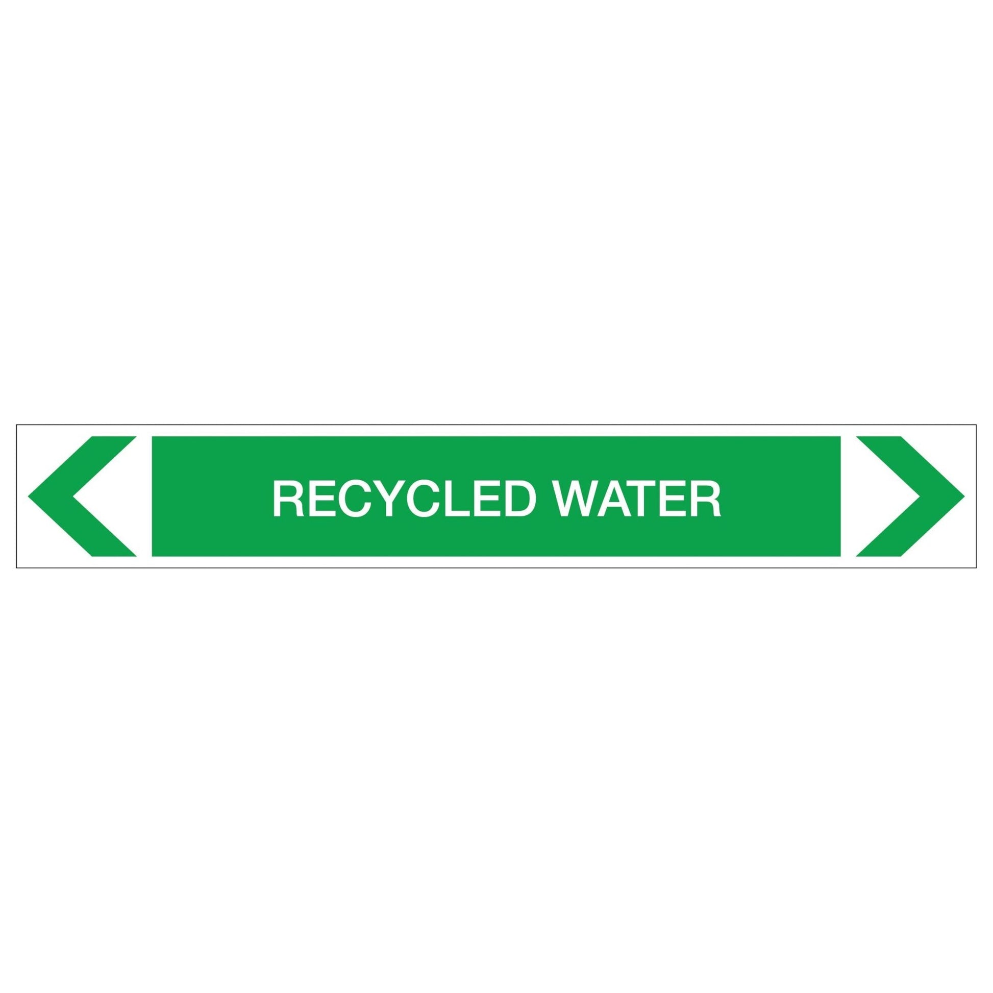 Water - Recycled Water - Pipe Marker Sticker - New Signs