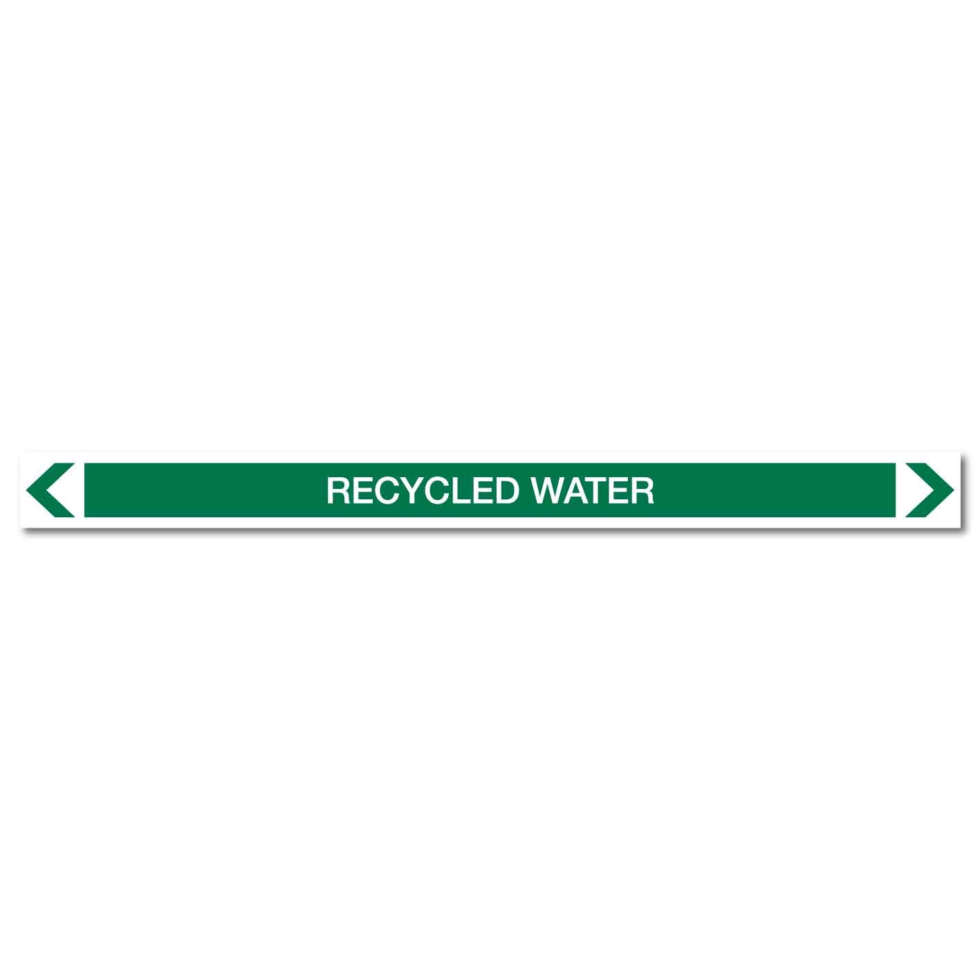 Water - Recycled Water - Pipe Marker Sticker - New Signs