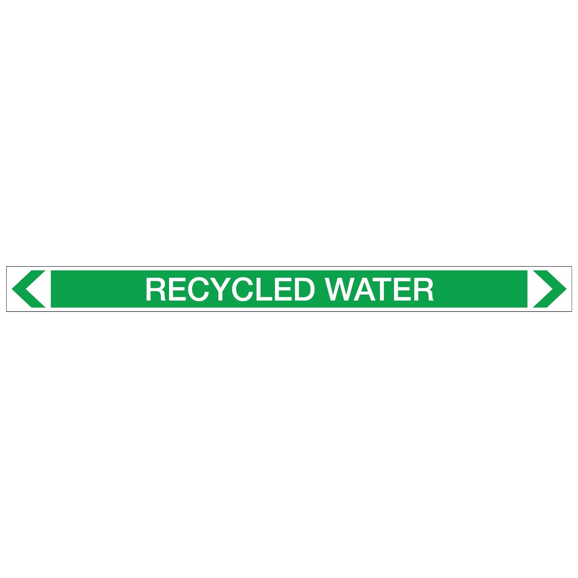 Water - Recycled Water - Pipe Marker Sticker - New Signs