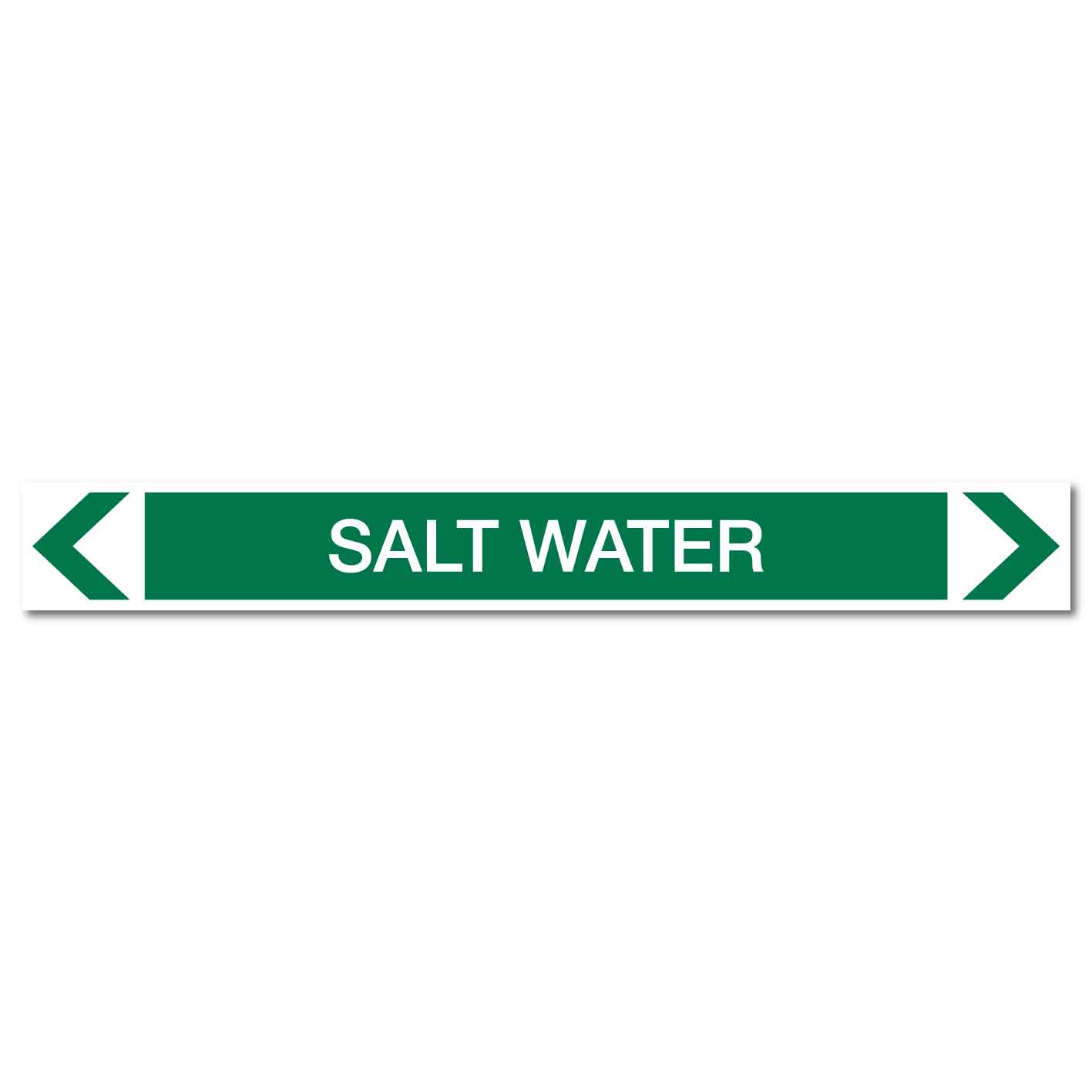 Water - Salt Water - Pipe Marker Sticker - New Signs