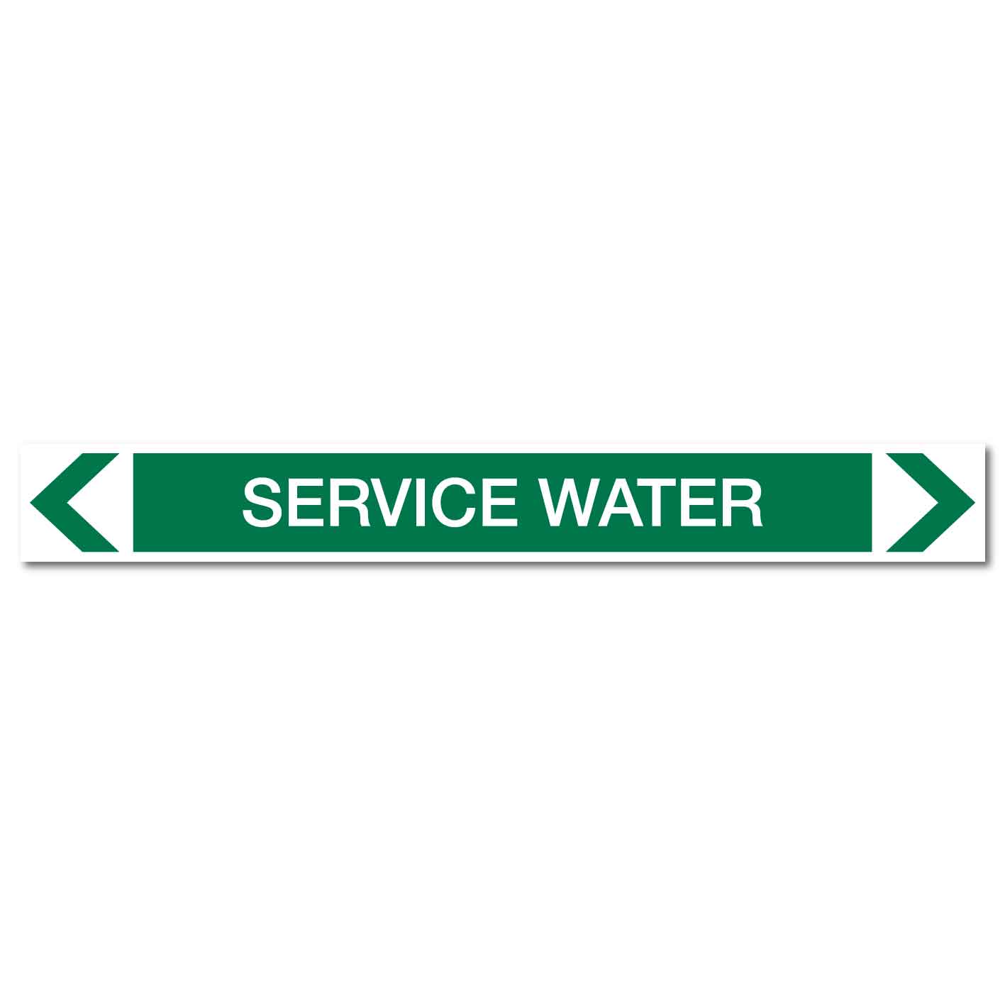Water - Service Water - Pipe Marker Sticker - New Signs