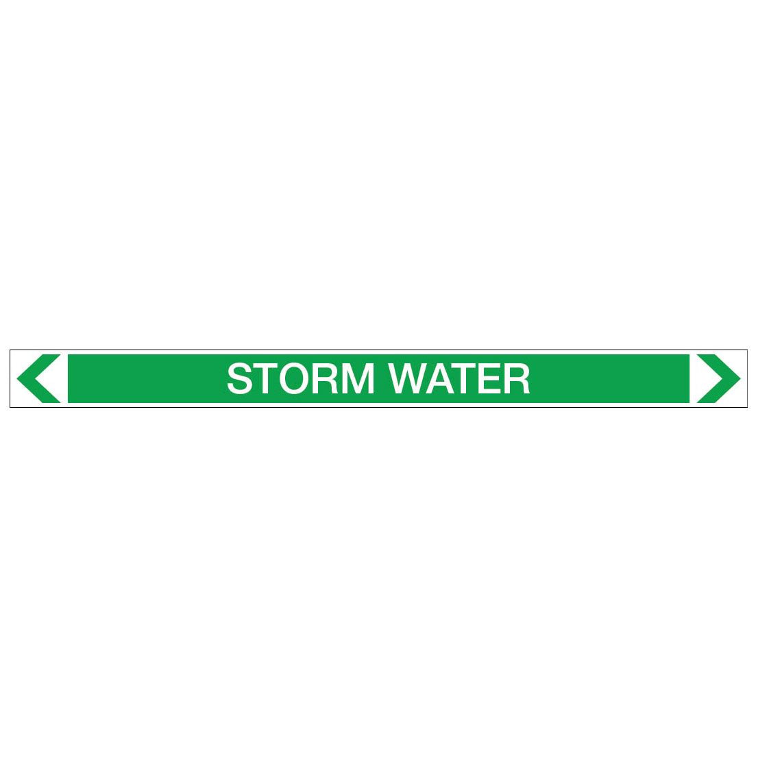 Water - Storm Water - Pipe Marker Sticker - New Signs