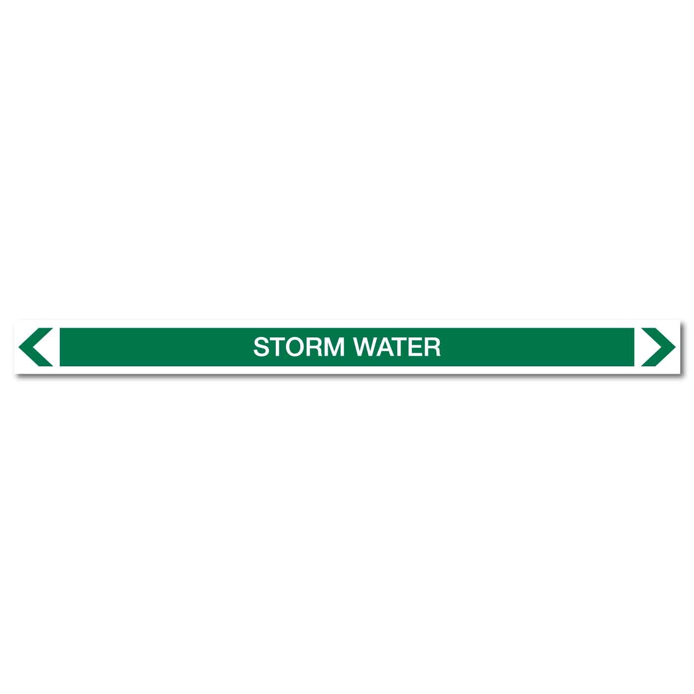 Water - Storm Water - Pipe Marker Sticker - New Signs