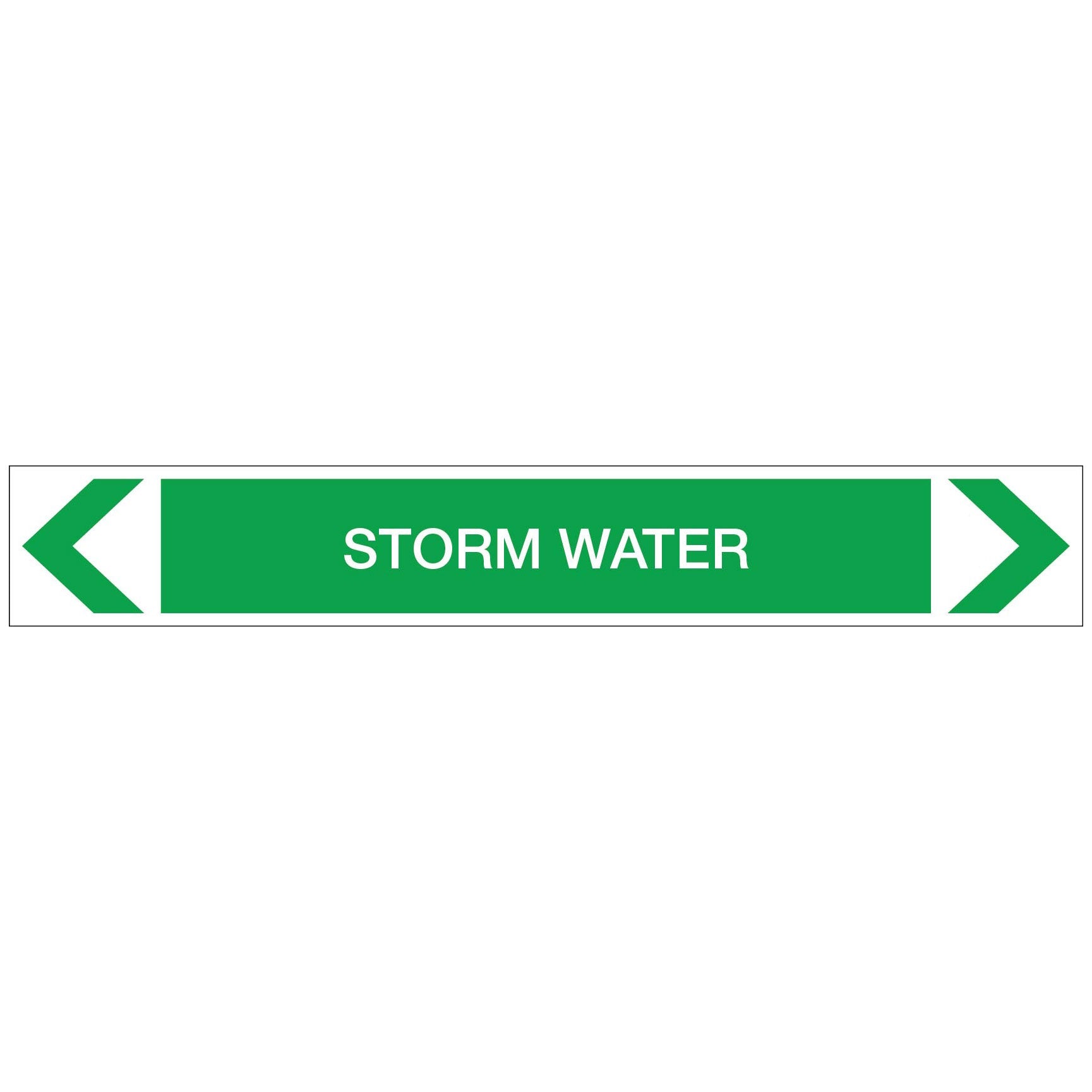 Water - Storm Water - Pipe Marker Sticker - New Signs