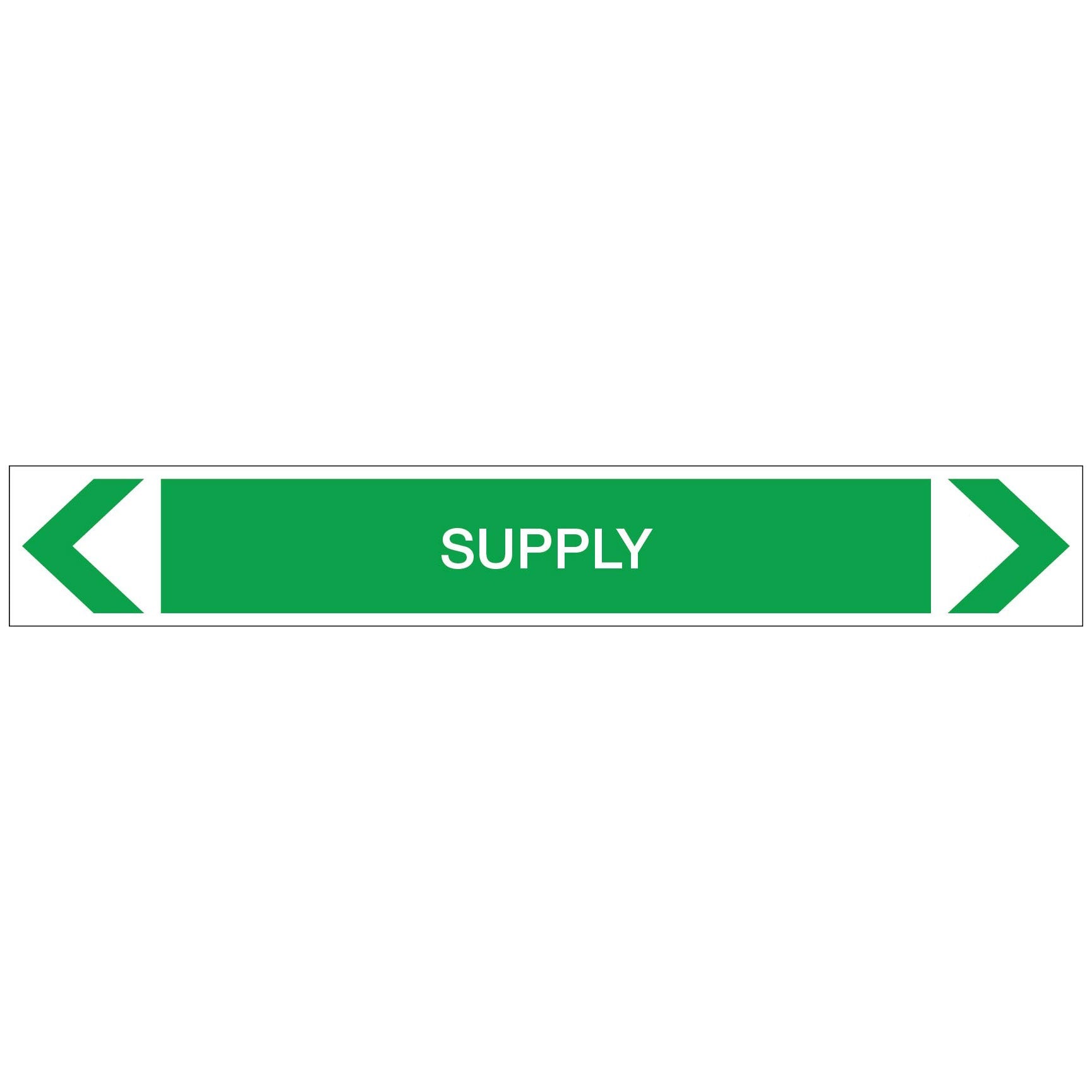 Water - Supply - Pipe Marker Sticker - New Signs