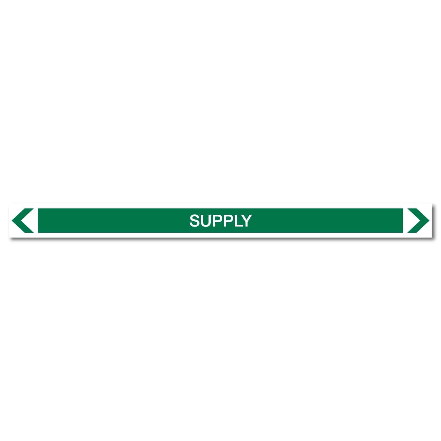 Water - Supply - Pipe Marker Sticker - New Signs