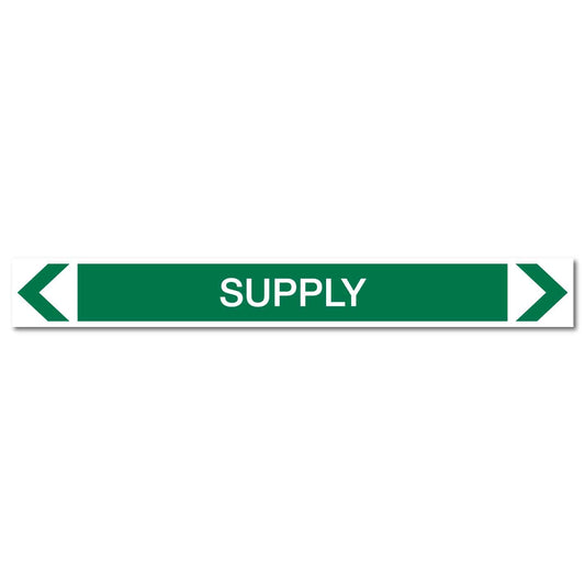 Water - Supply - Pipe Marker Sticker - New Signs