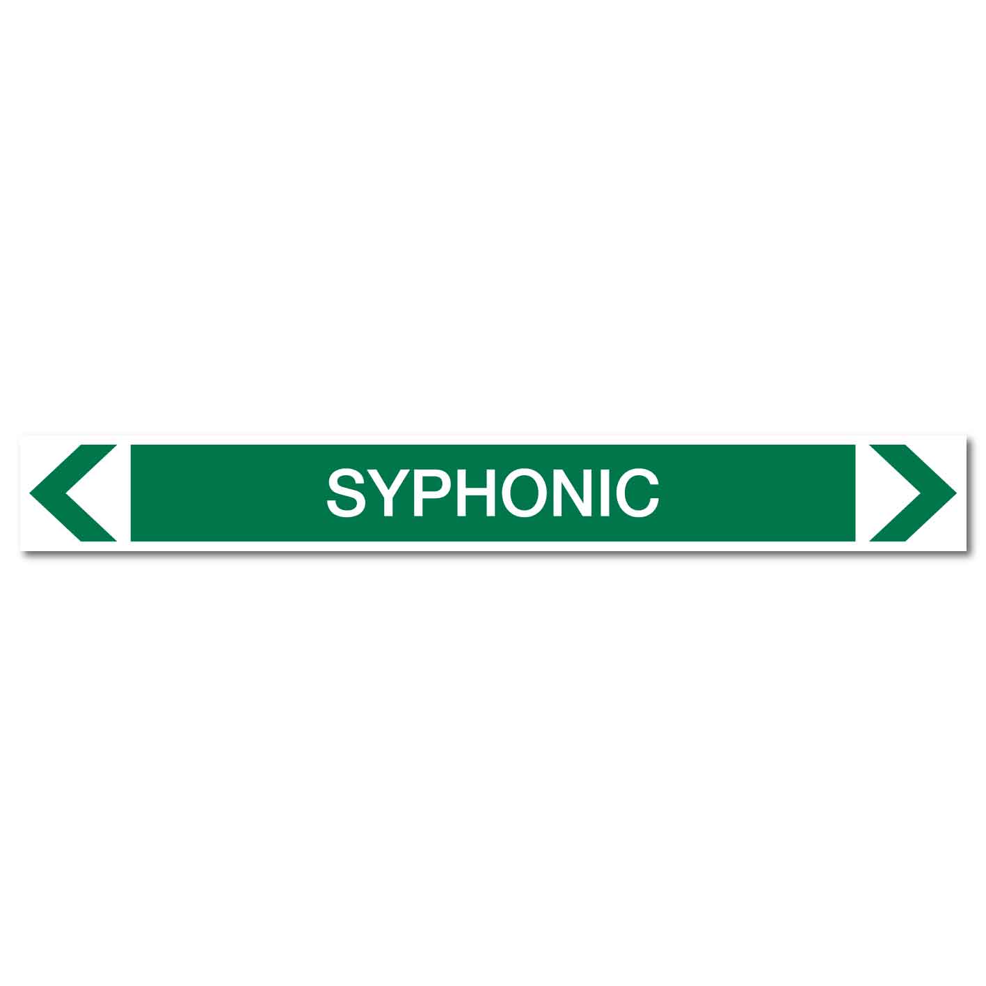 Water - Syphonic - Pipe Marker Sticker - New Signs