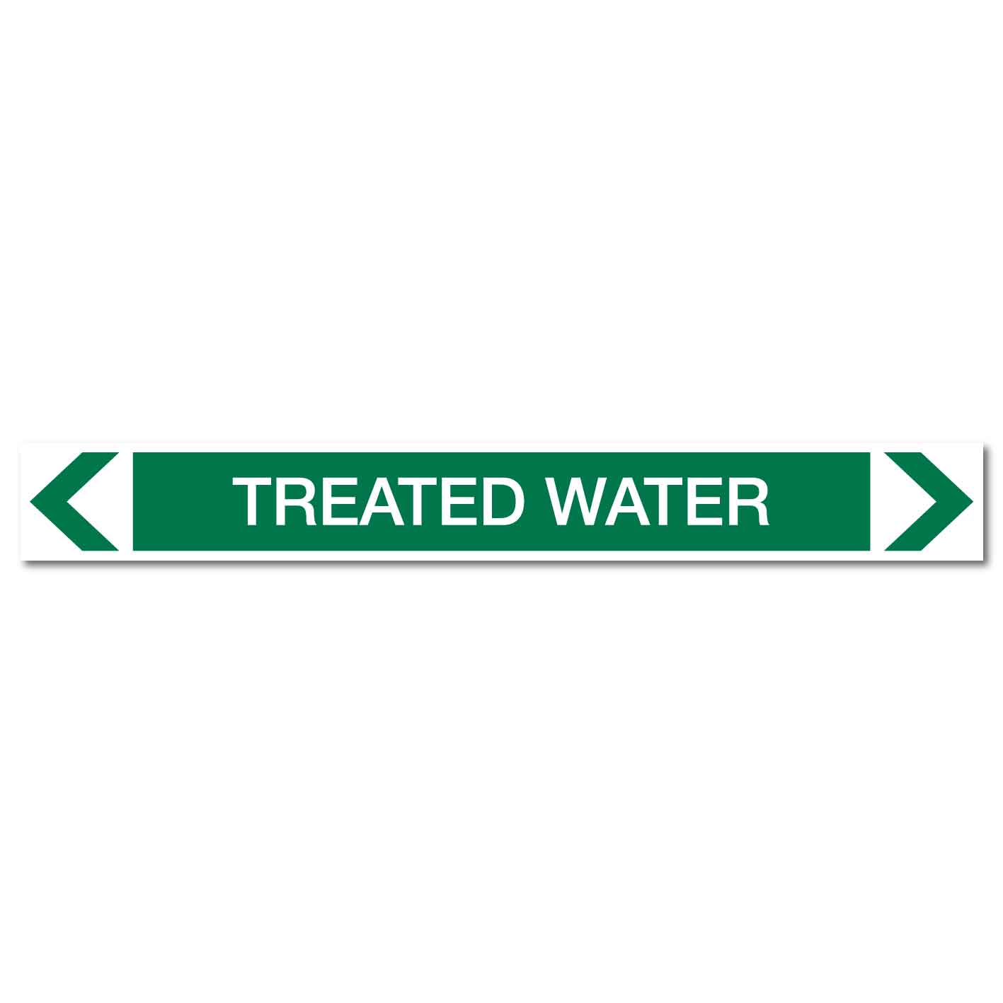 Water - Treated Water - Pipe Marker Sticker - New Signs