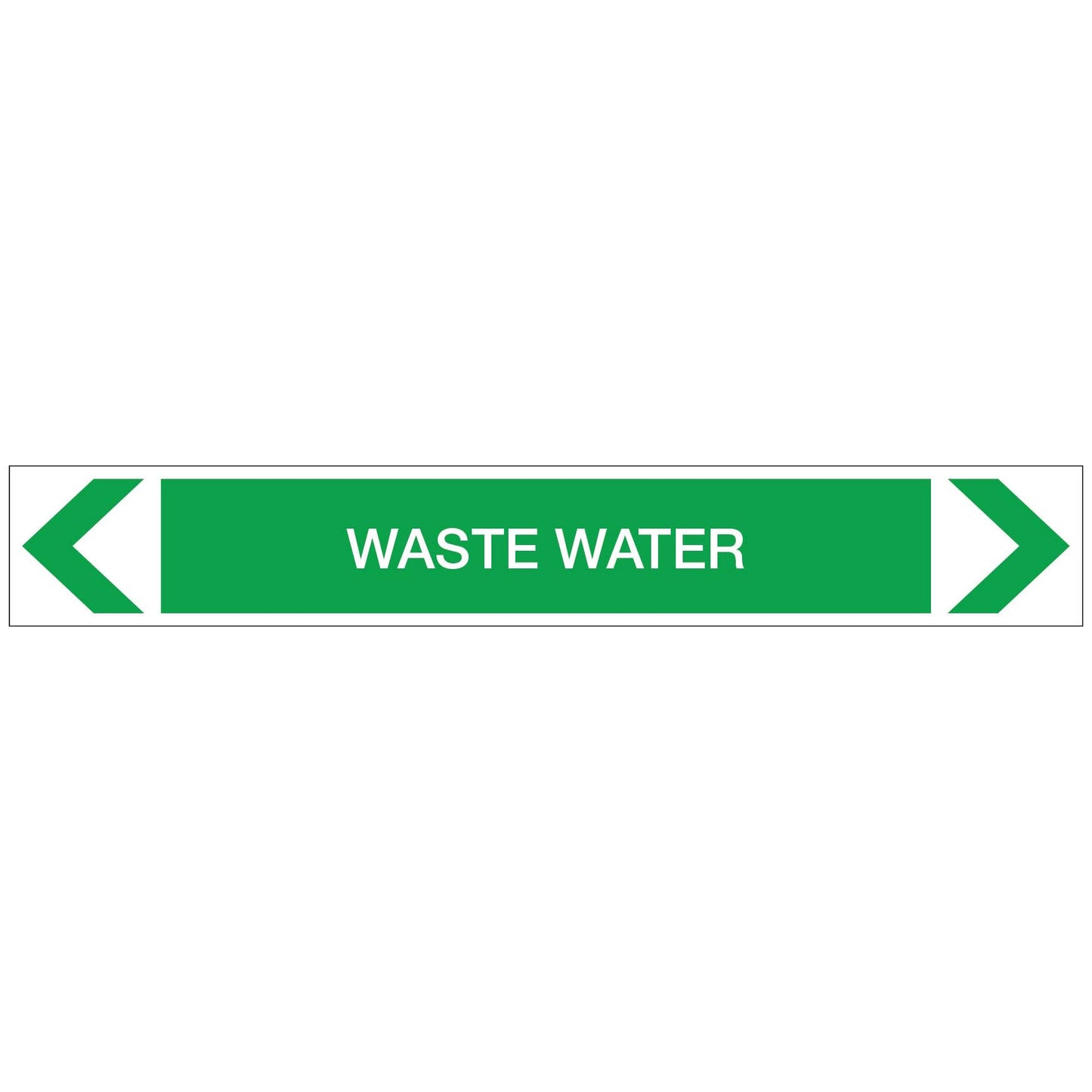 Water - Waste Water - Pipe Marker Sticker - New Signs