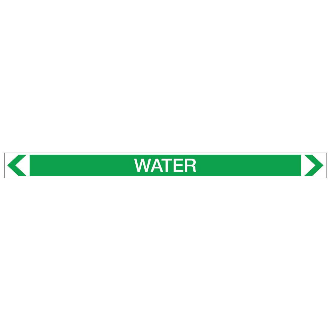 Water - Water - Pipe Marker Sticker - New Signs