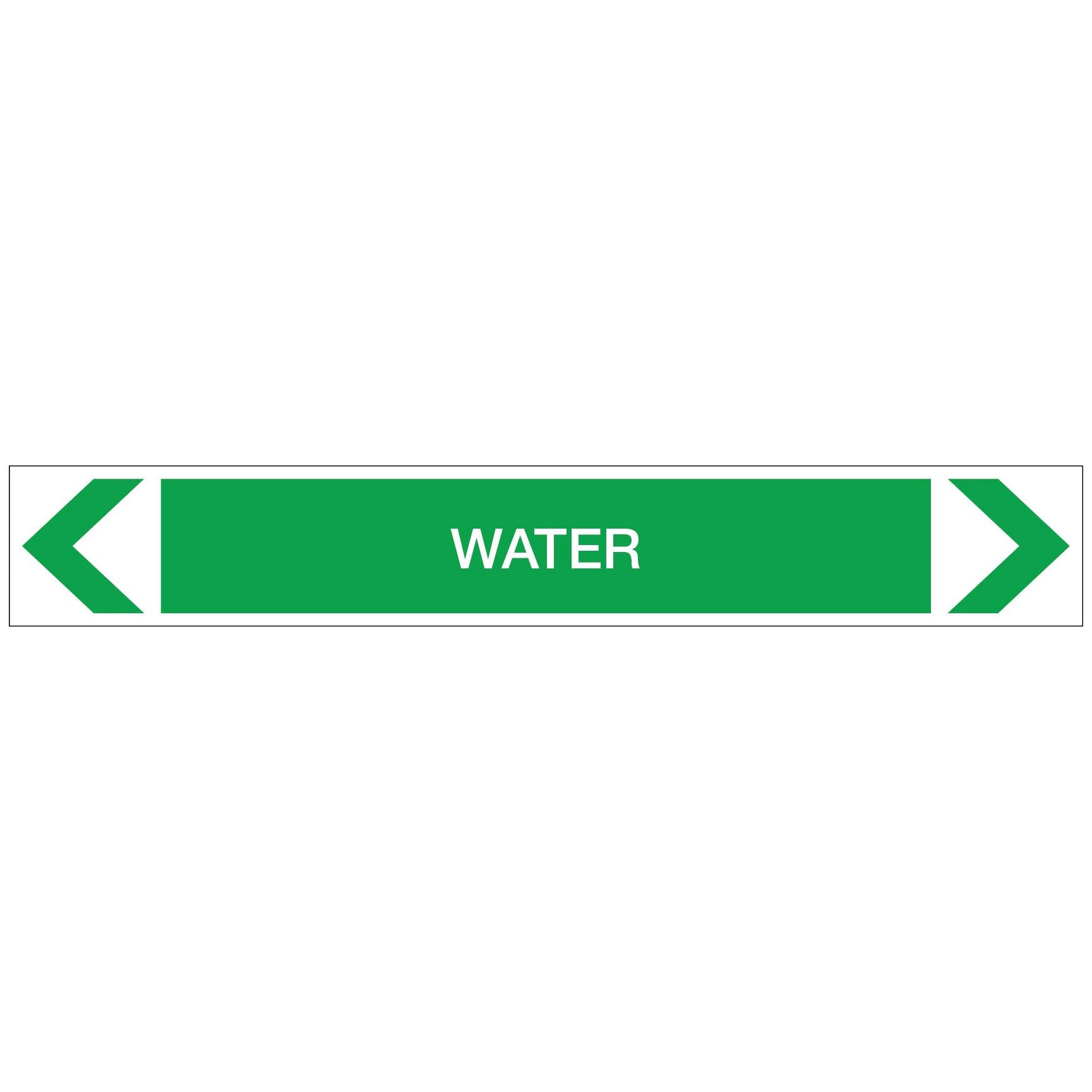 Water - Water - Pipe Marker Sticker - New Signs