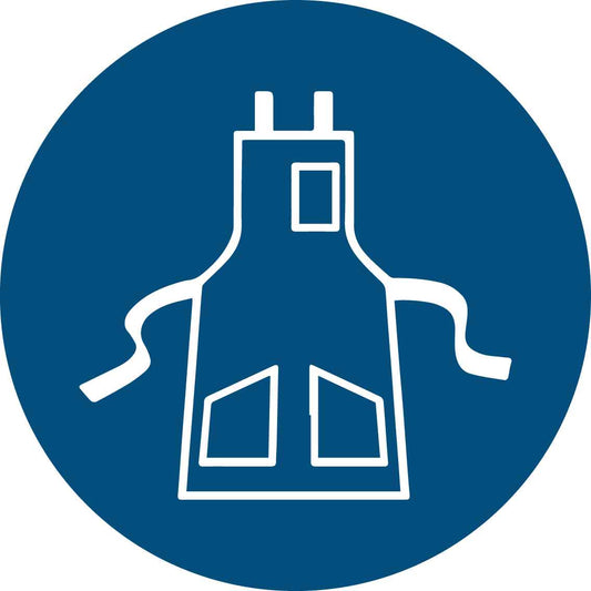 Wear Safety Apron Decal - New Signs