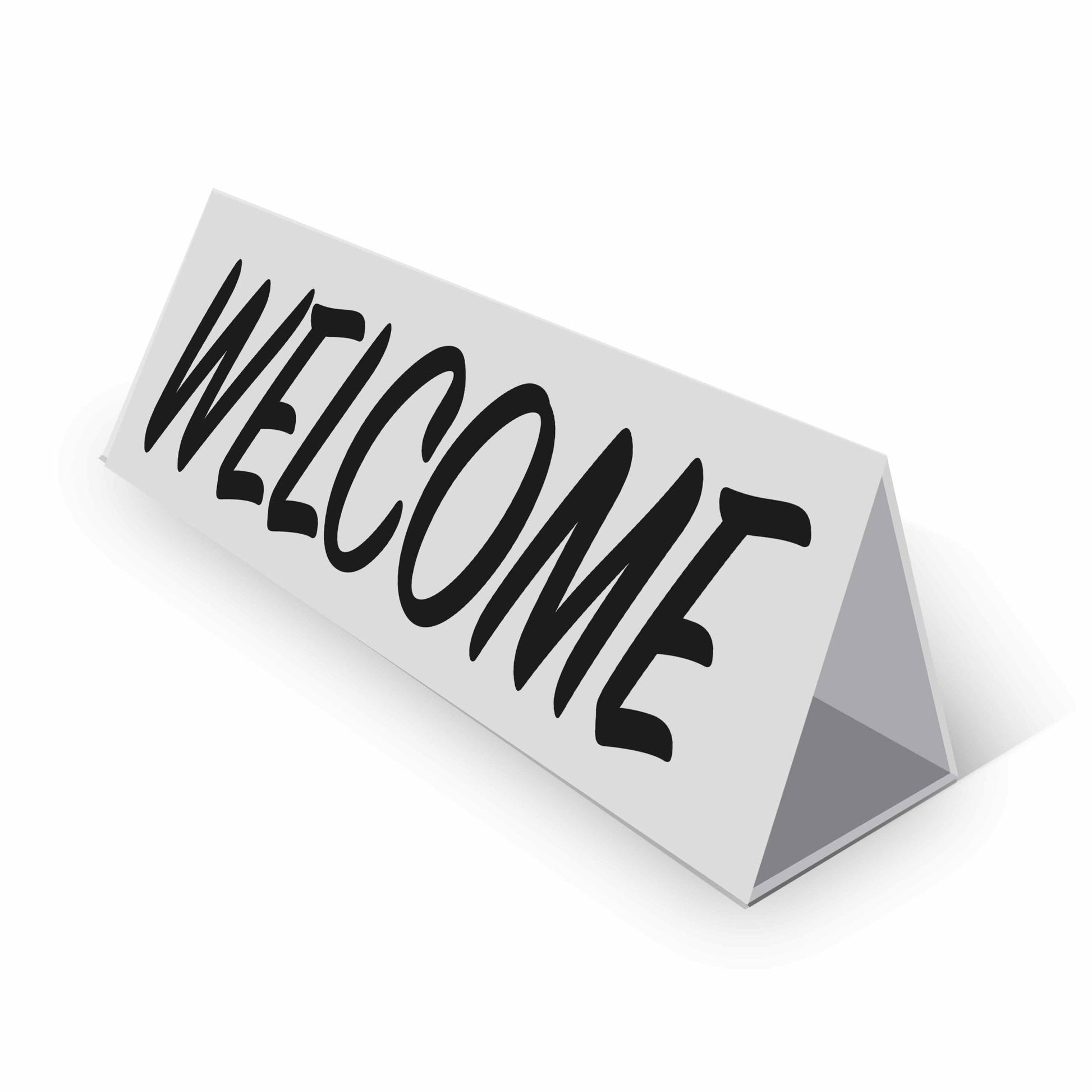 Welcome - Landscape Corflute Toblerone Signs - New Signs