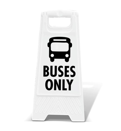 White A - Frame - Buses Only - New Signs
