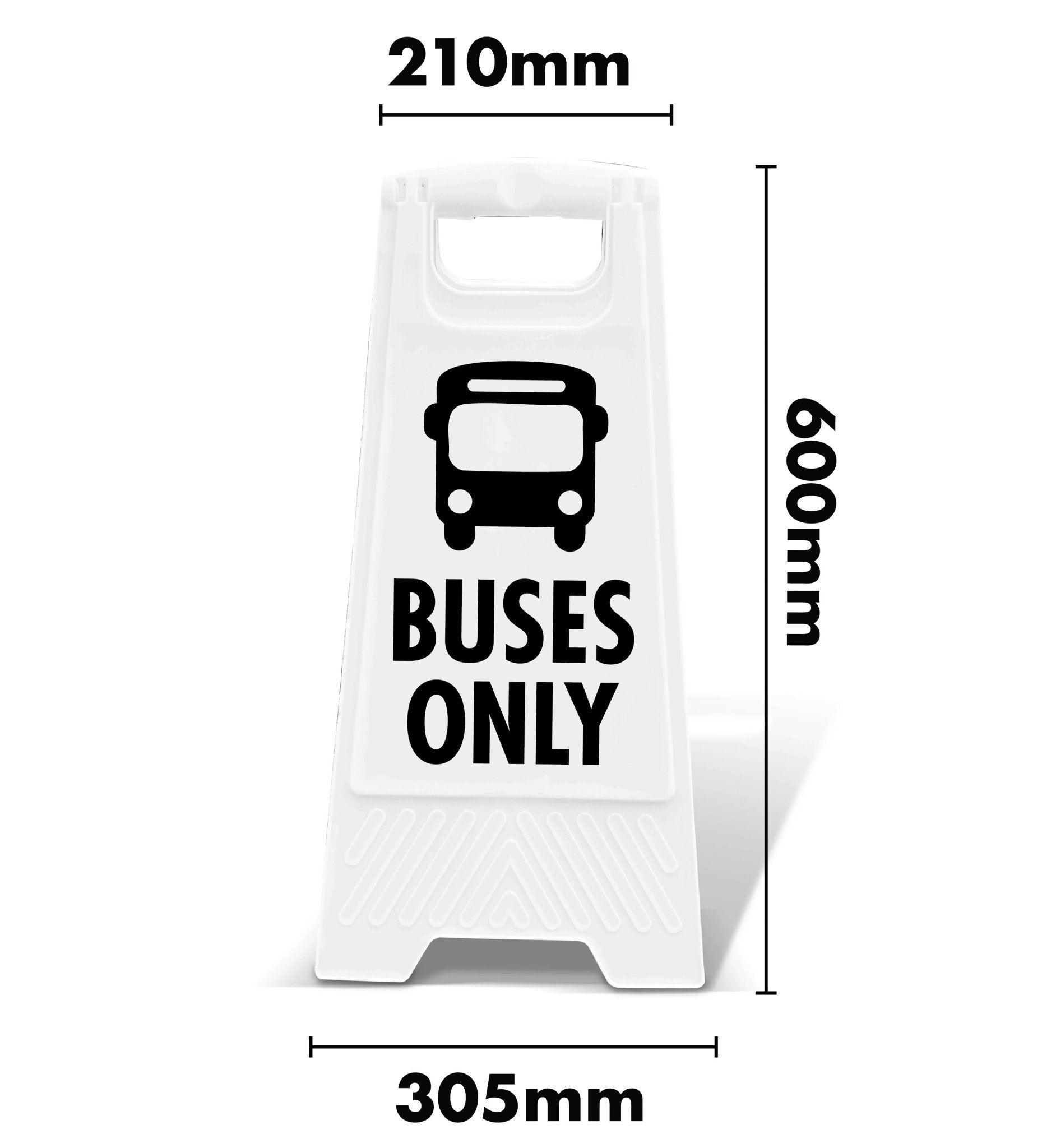 White A - Frame - Buses Only - New Signs