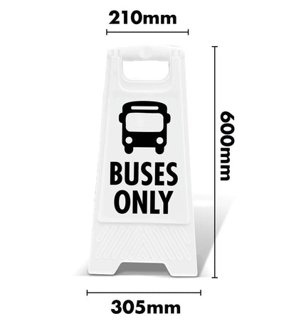 White A - Frame - Buses Only - New Signs