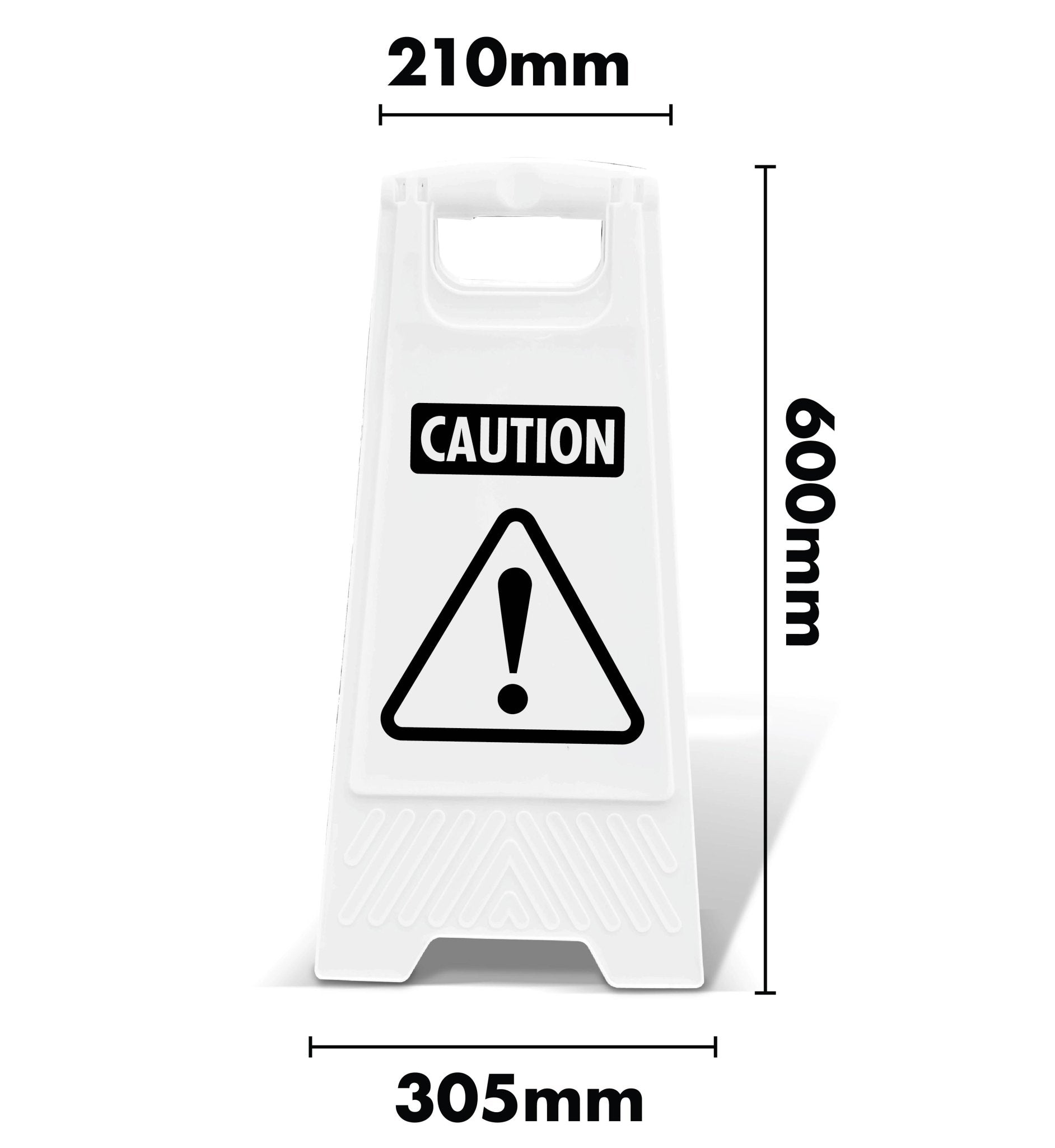 White A - Frame - Caution - New Signs